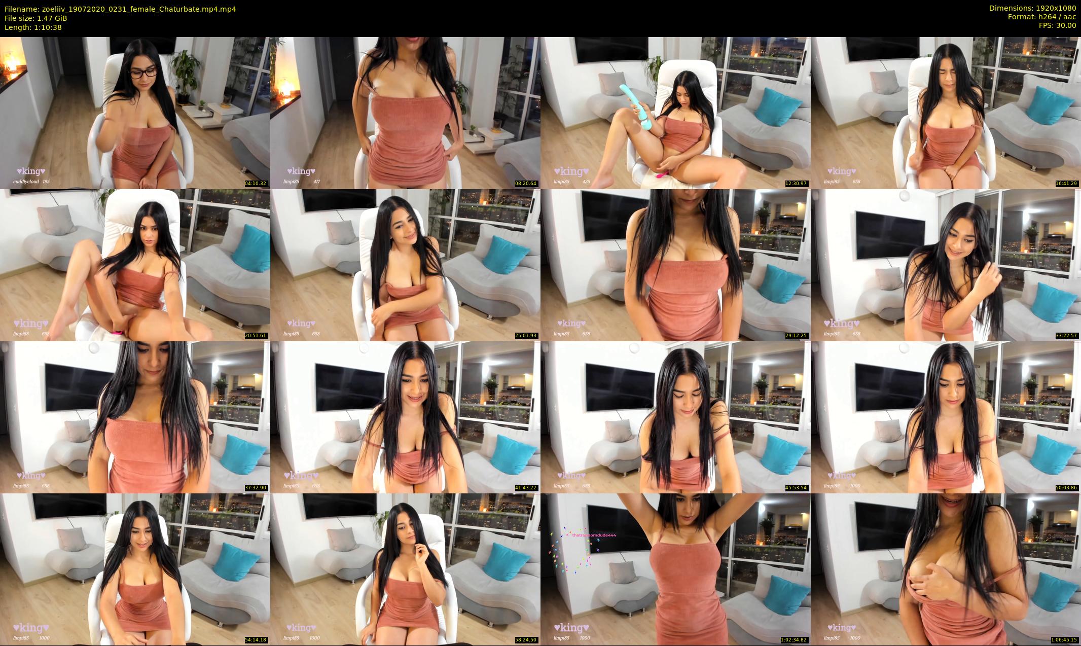 zoeliiv — 71 minute Chaturbate female cam show recording, 1080p, Jul 19, 2020