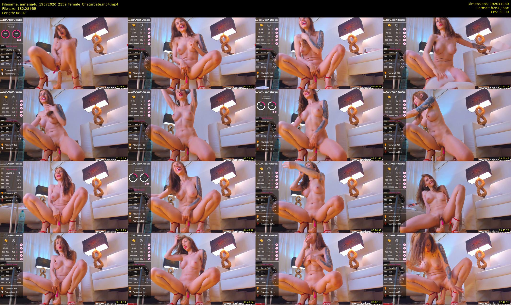 aariana4u — 9 minute Chaturbate female cam show recording, 1080p, Jul 19, 2020