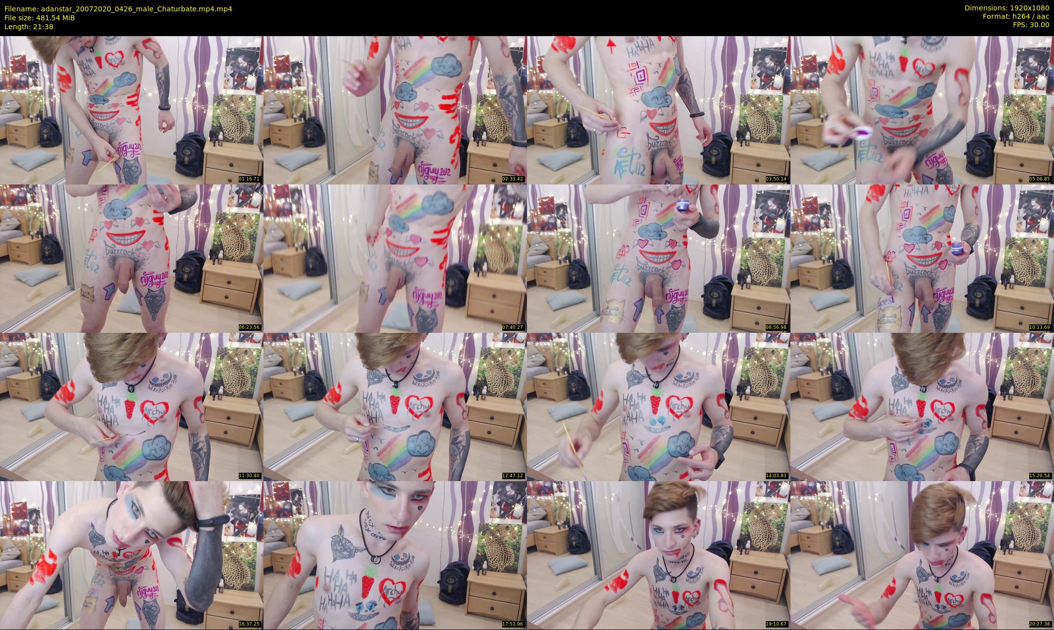 adanstar — 22 minute Chaturbate male cam show recording, 1080p, Jul 20, 2020