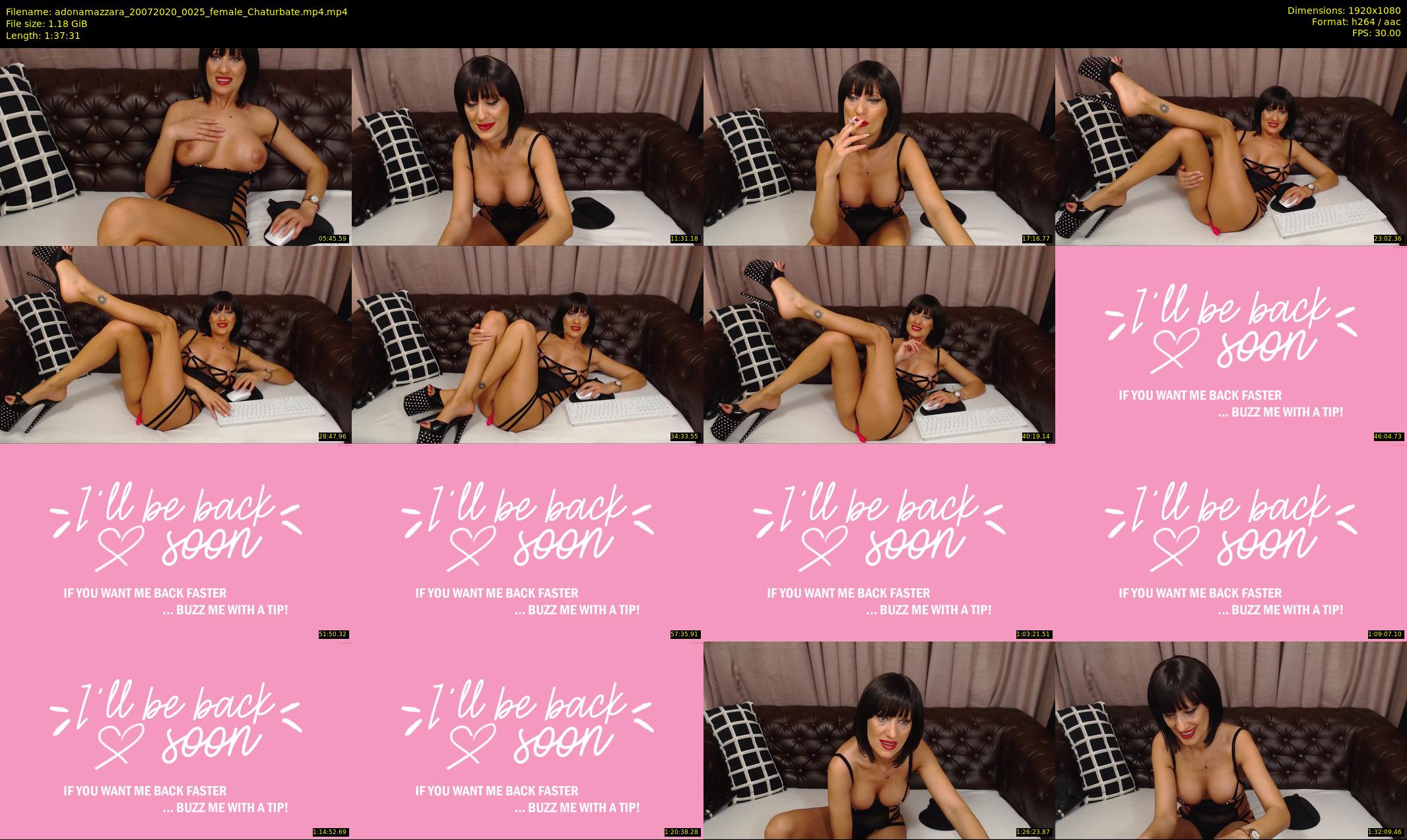 adonamazzara — 98 minute Chaturbate female cam show recording, 1080p, Jul 20, 2020