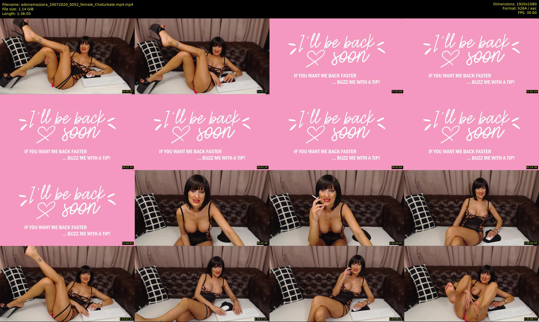adonamazzara — 97 minute Chaturbate female cam show recording, 1080p, Jul 20, 2020