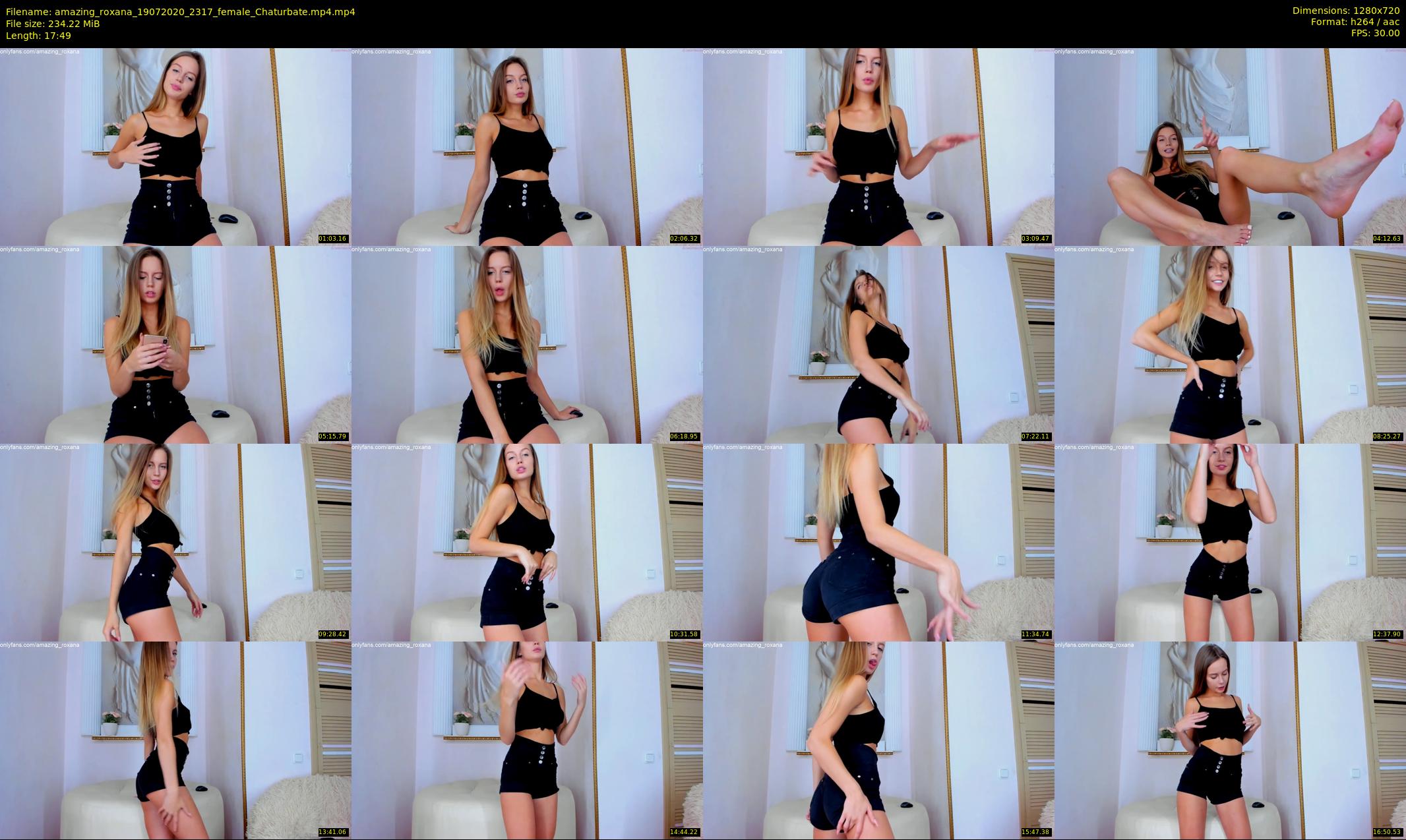 amazing_roxana — 18 minute Chaturbate female cam show recording, 720p, Jul 19, 2020