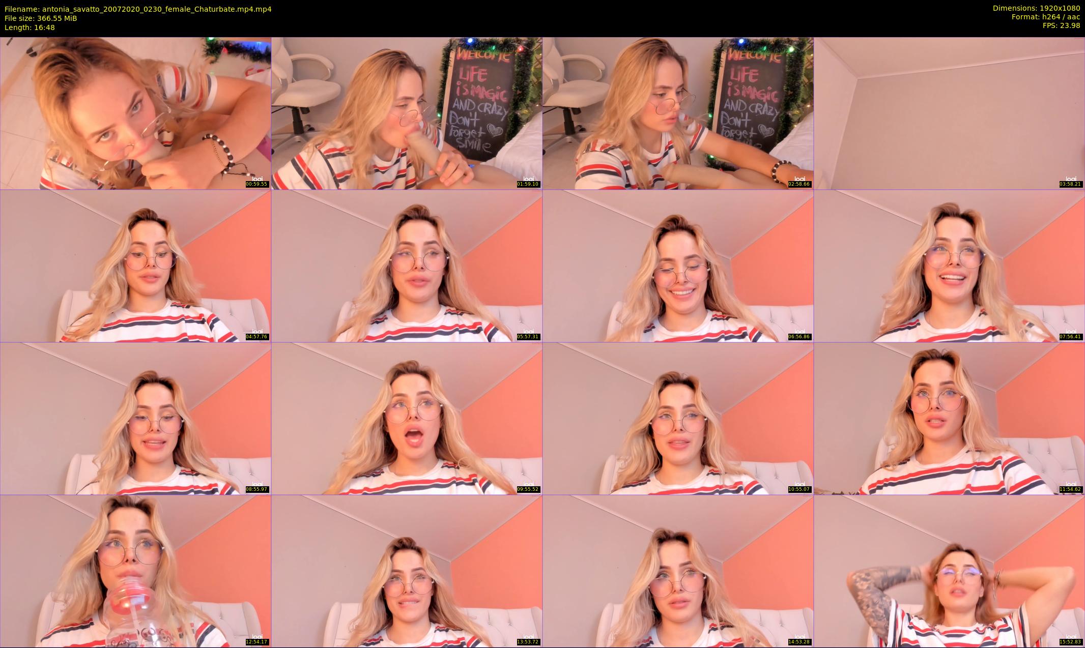 antonia_savatto — 17 minute Chaturbate female cam show recording, 1080p, Jul 20, 2020
