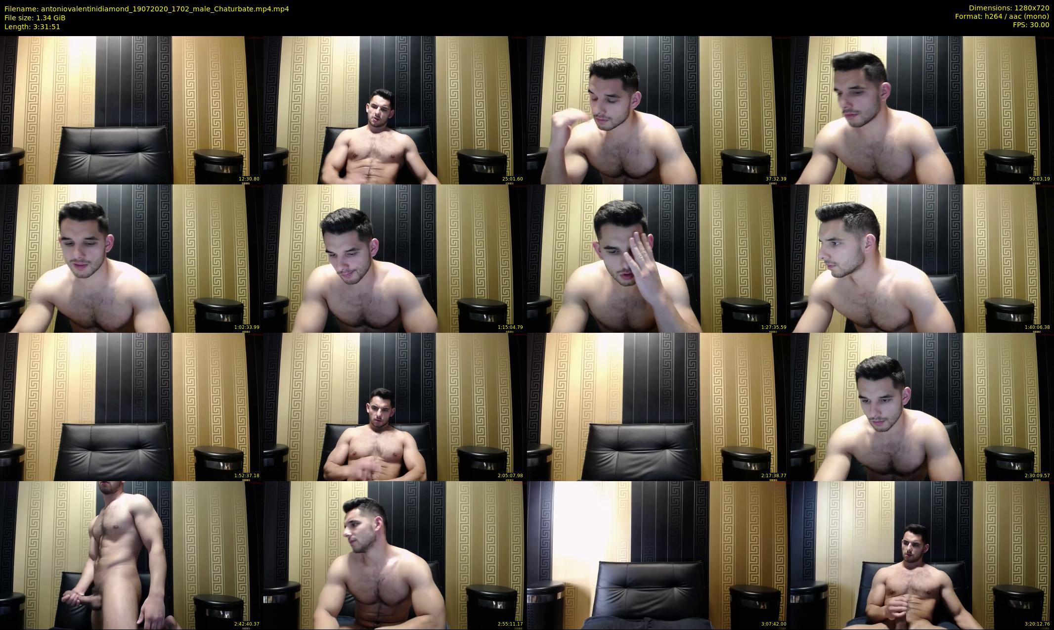 antoniovalentinidiamond — 212 minute Chaturbate male cam show recording, 720p, Jul 19, 2020