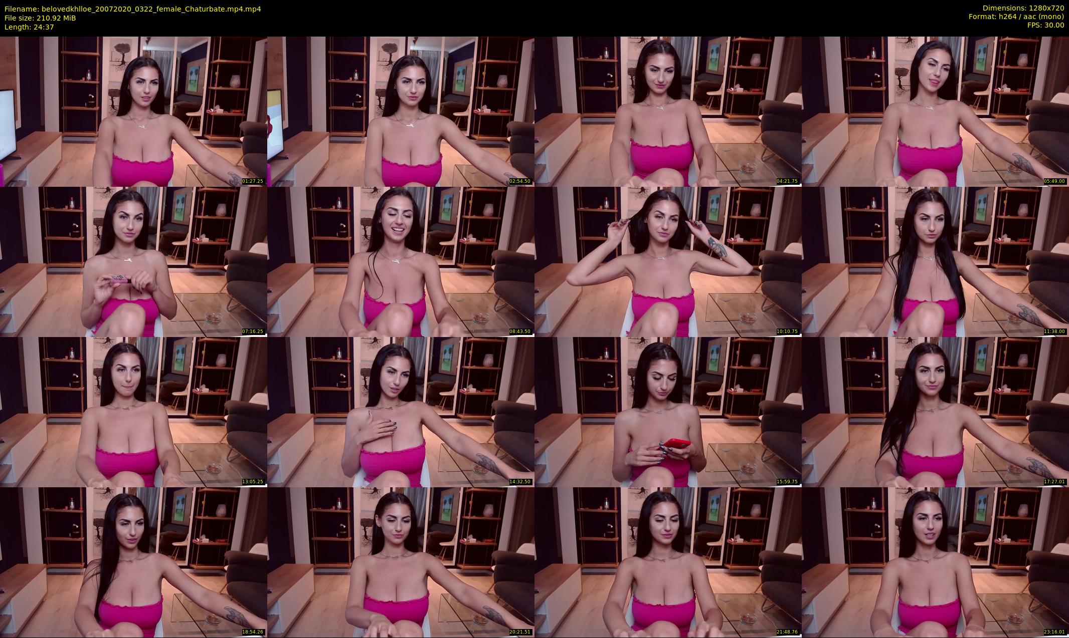 belovedkhlloe — 25 minute Chaturbate female cam show recording, 720p, Jul 20, 2020