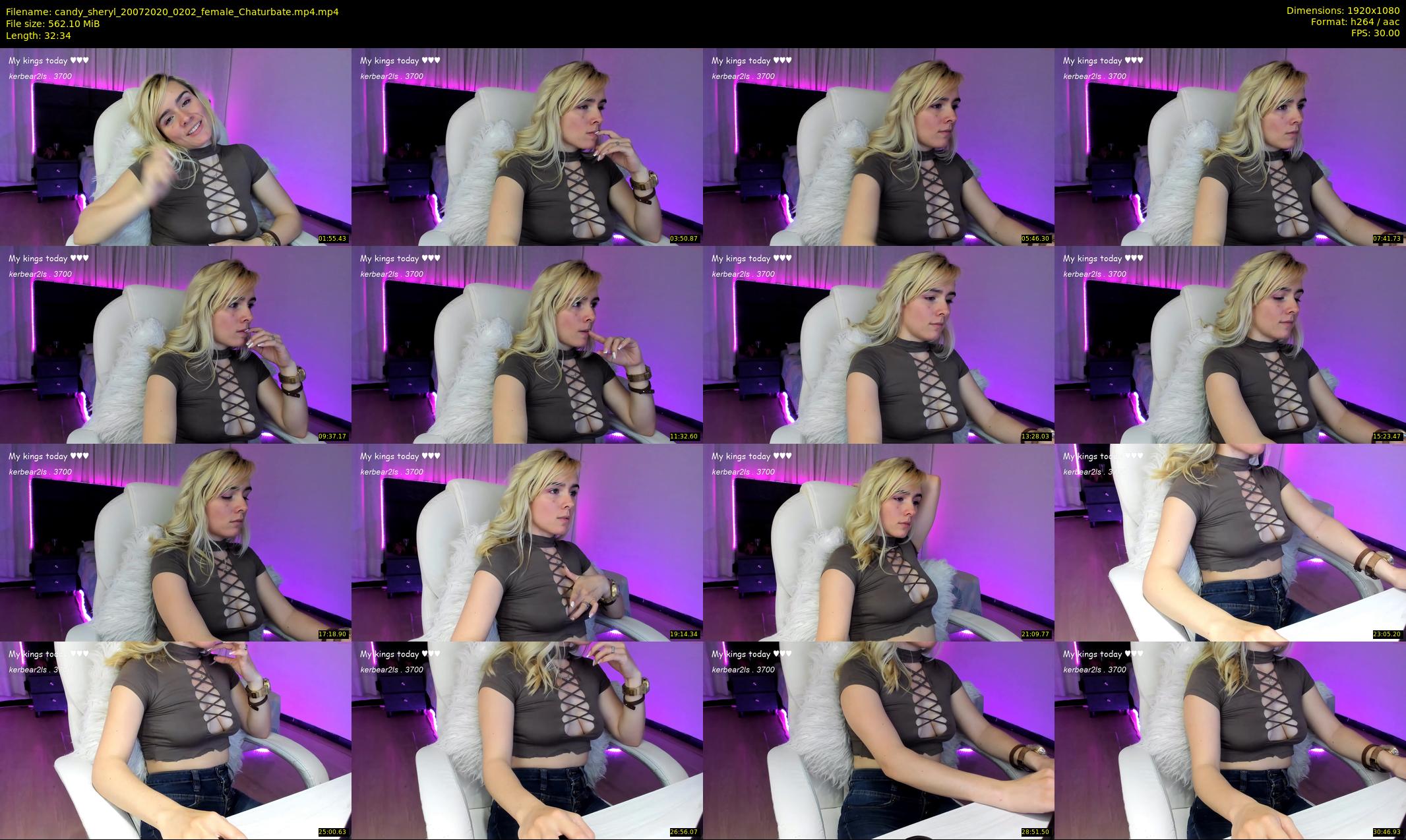 candy_sheryl — 33 minute Chaturbate female cam show recording, 1080p, Jul 20, 2020