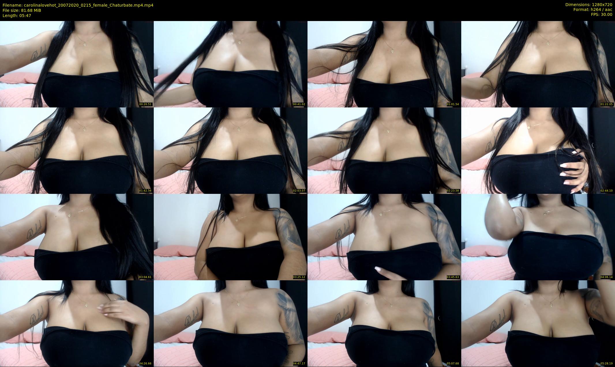 carolinalovehot — 6 minute Chaturbate female cam show recording, 720p, Jul 20, 2020
