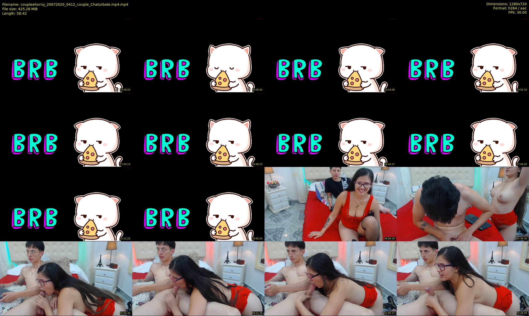 coupleehorny — 59 minute Chaturbate couple cam show recording, 720p, Jul 20, 2020