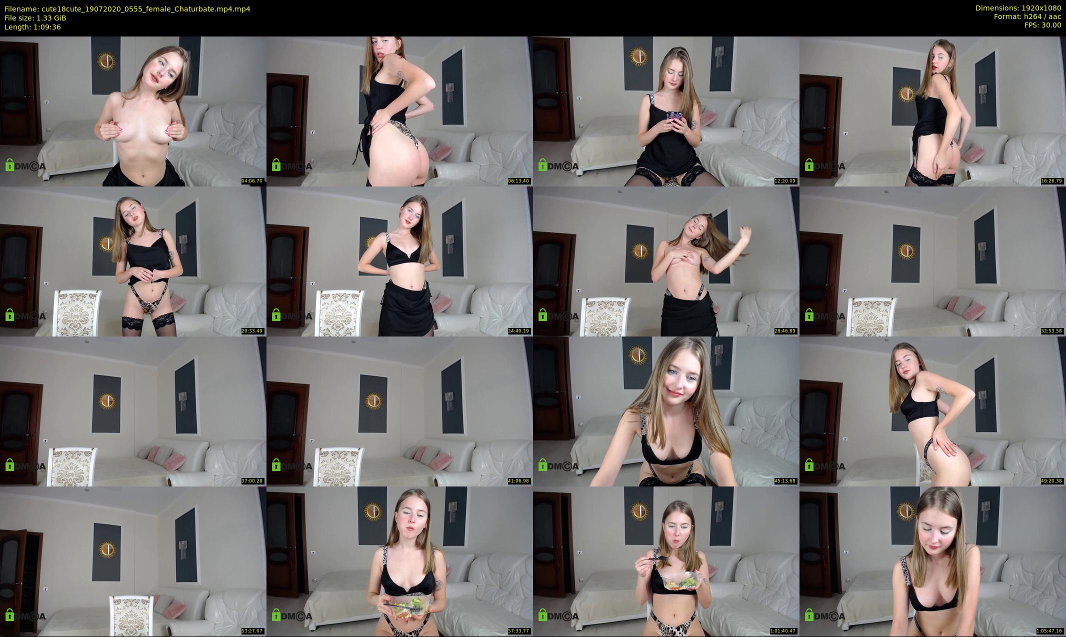 cute18cute — 70 minute Chaturbate female cam show recording, 1080p, Jul 19, 2020