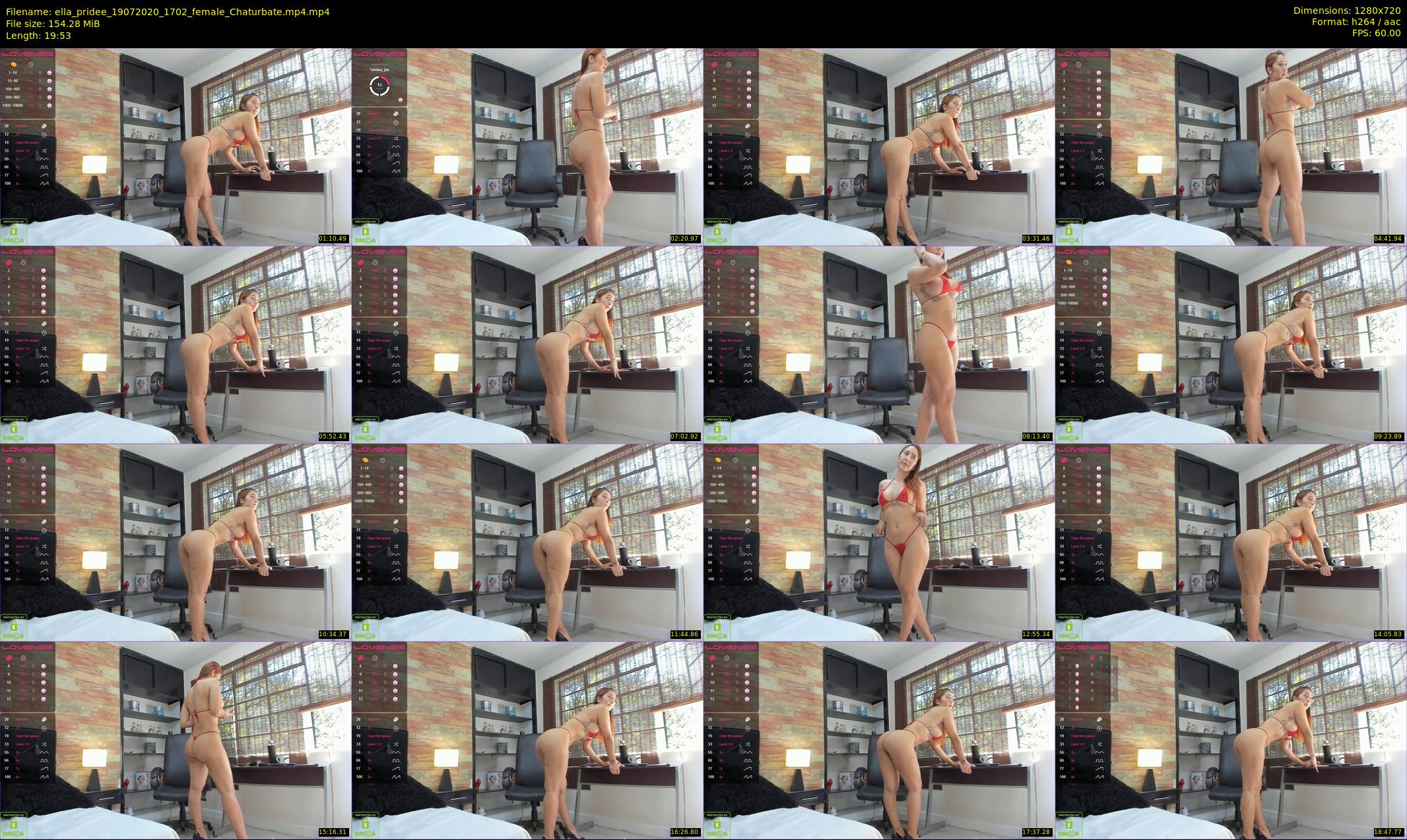 ella_pridee — 20 minute Chaturbate female cam show recording, 720p, Jul 19, 2020
