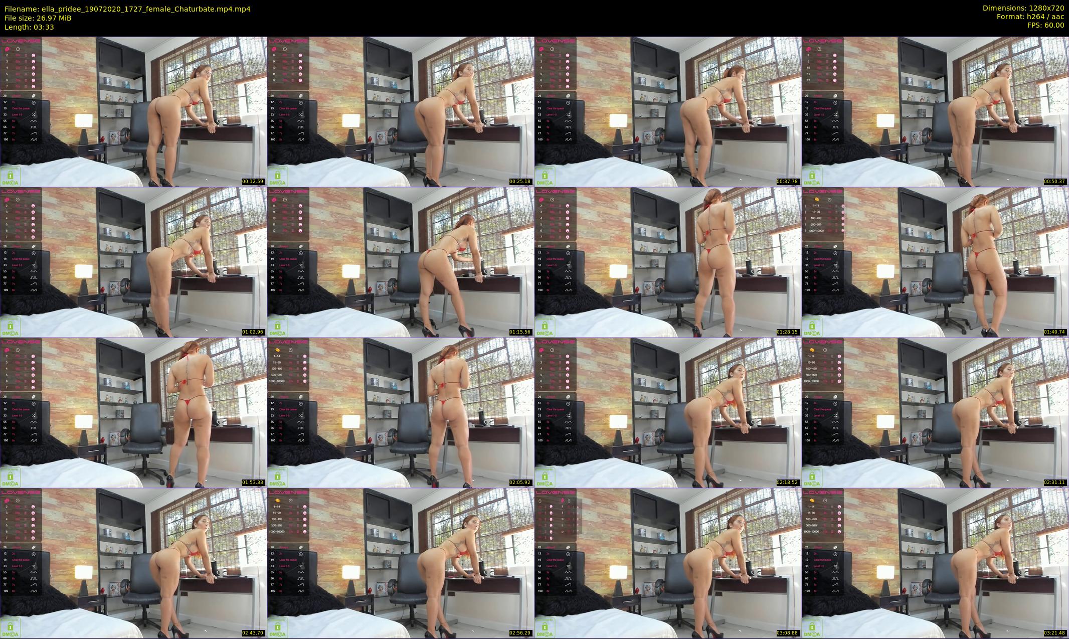 ella_pridee — 4 minute Chaturbate female cam show recording, 720p, Jul 19, 2020