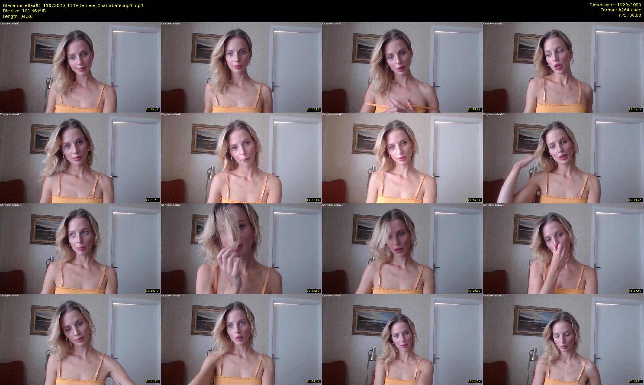 ellaa91 — 5 minute Chaturbate female cam show recording, 1080p, Jul 19, 2020