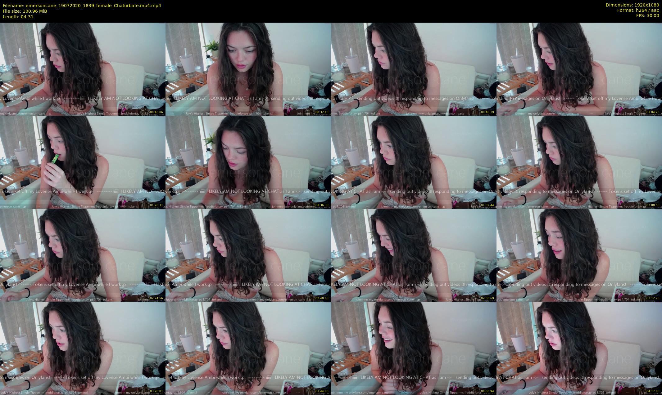 emersoncane — 5 minute Chaturbate female cam show recording, 1080p, Jul 19, 2020