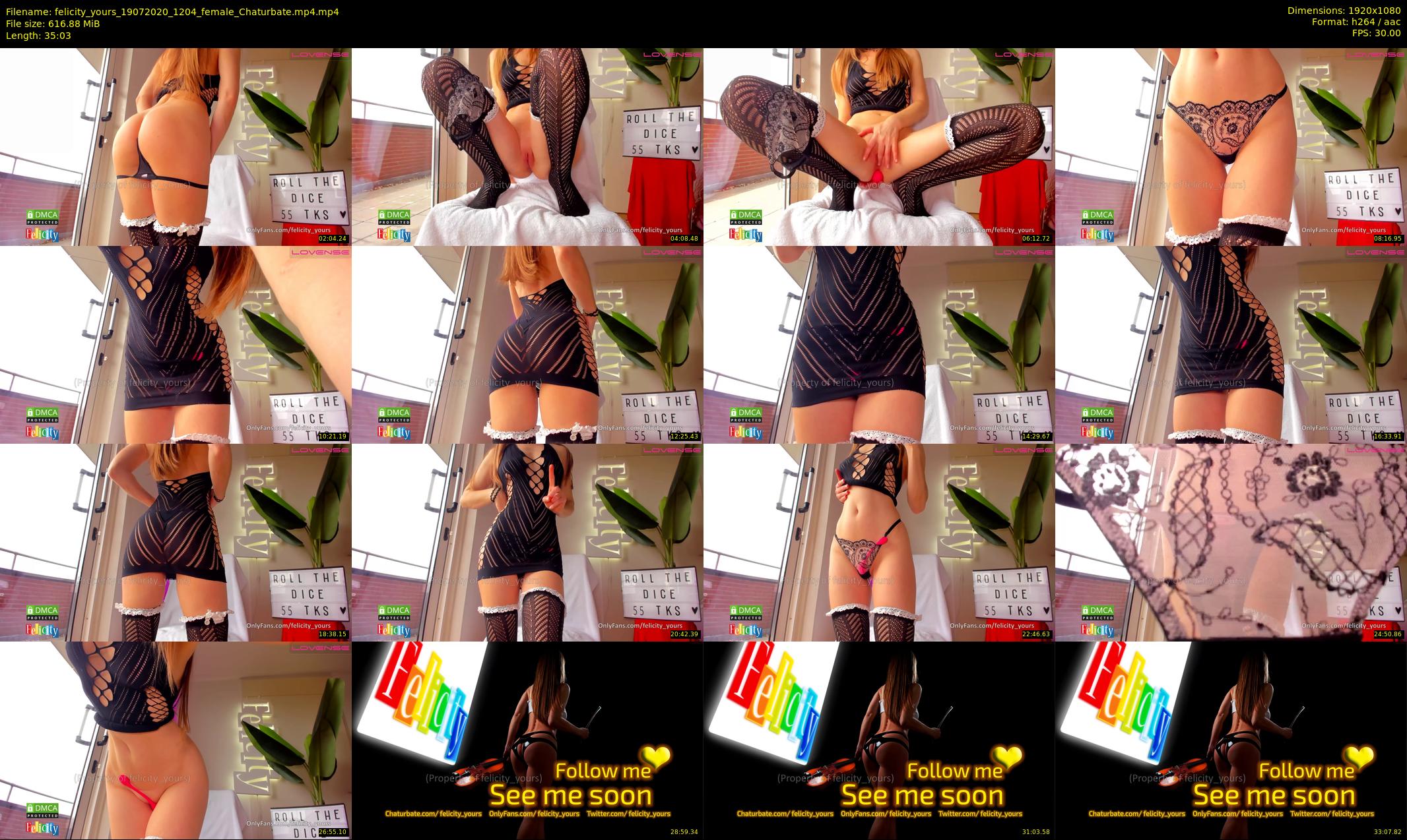 felicity_yours — 36 minute Chaturbate female cam show recording, 1080p, Jul 19, 2020
