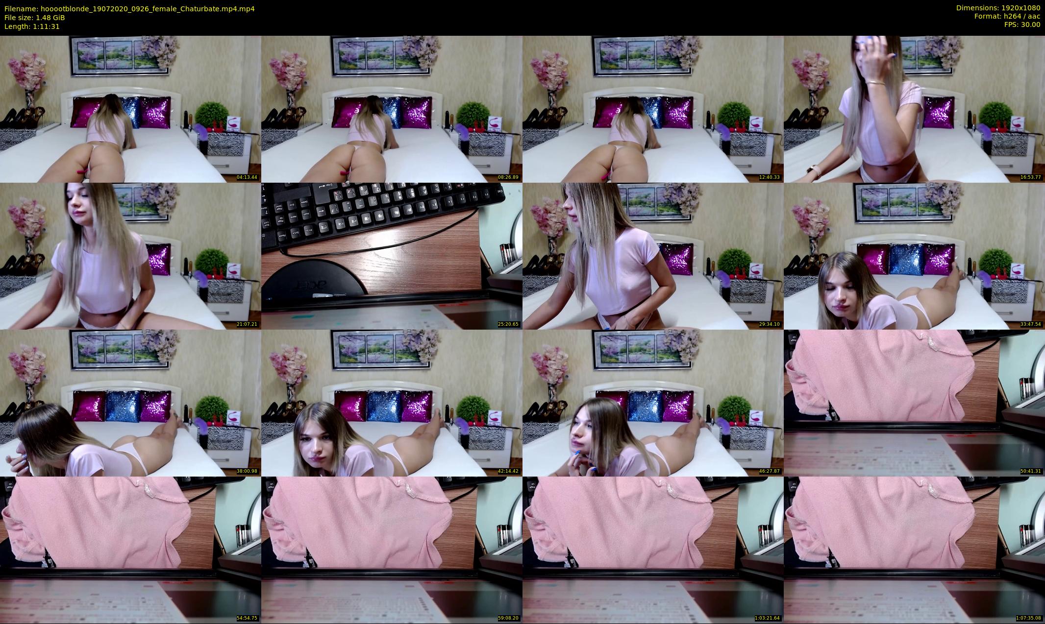 hooootblonde — 72 minute Chaturbate female cam show recording, 1080p, Jul 19, 2020