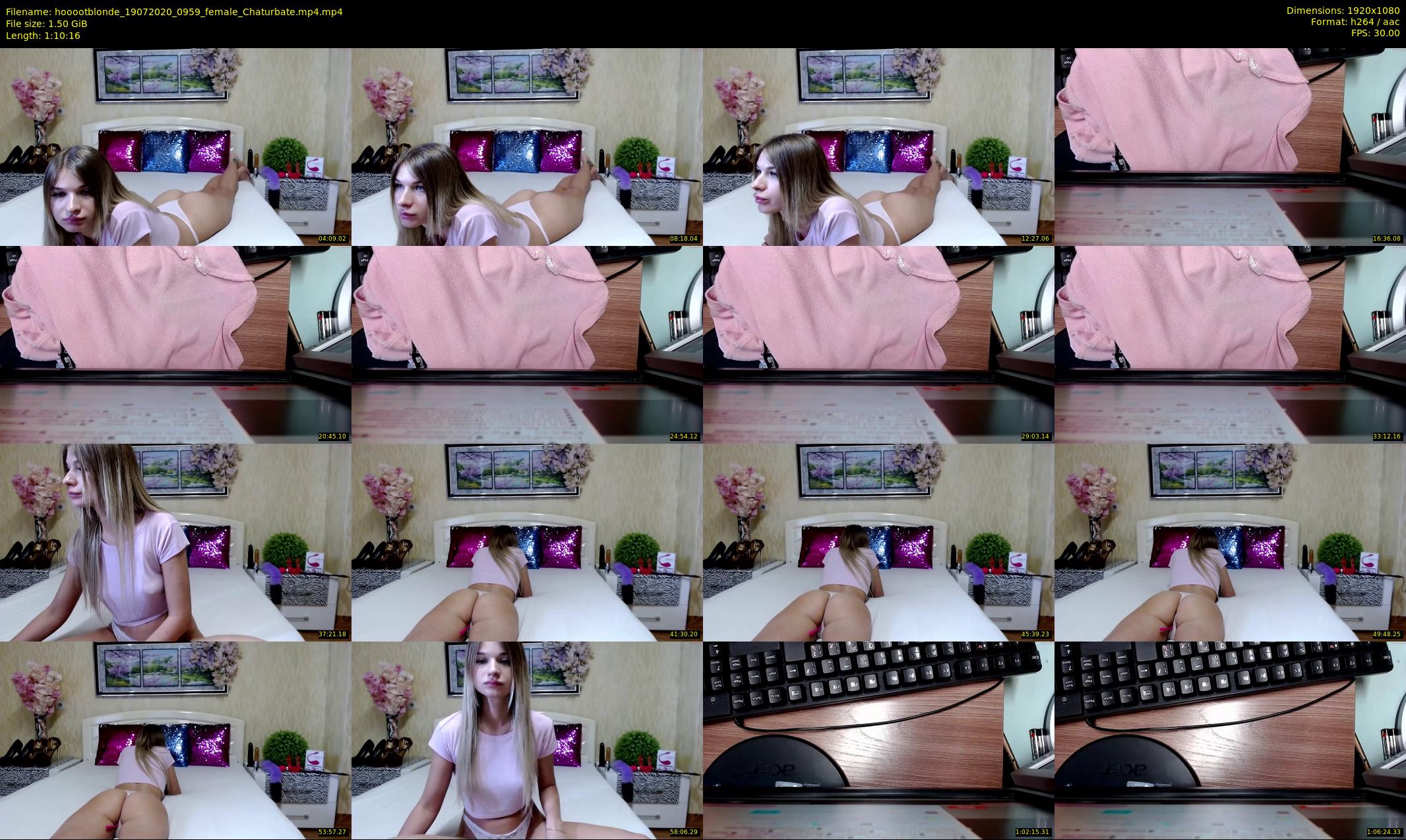 hooootblonde — 71 minute Chaturbate female cam show recording, 1080p, Jul 19, 2020