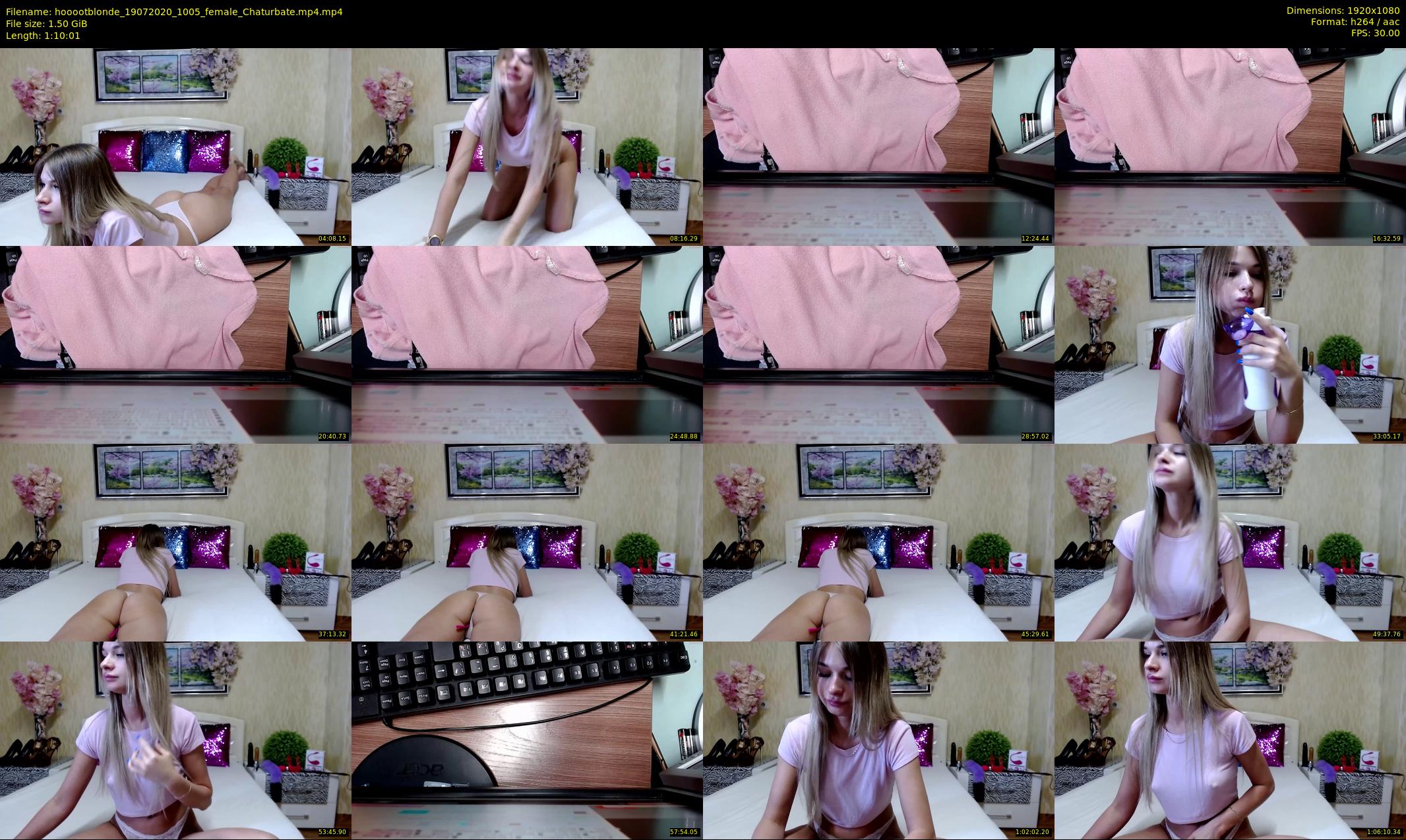 hooootblonde — 71 minute Chaturbate female cam show recording, 1080p, Jul 19, 2020