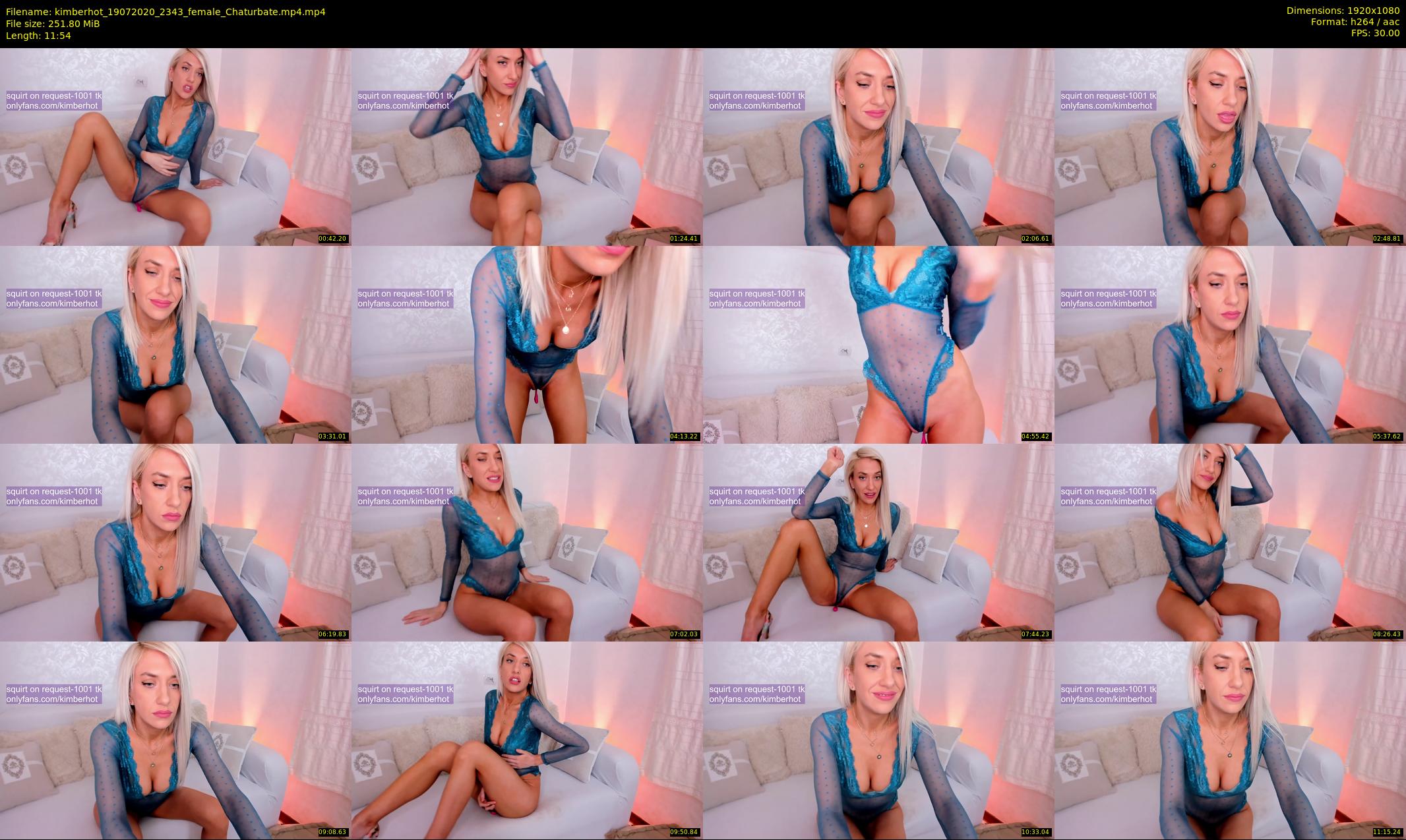 kimberhot — 12 minute Chaturbate female cam show recording, 1080p, Jul 19, 2020