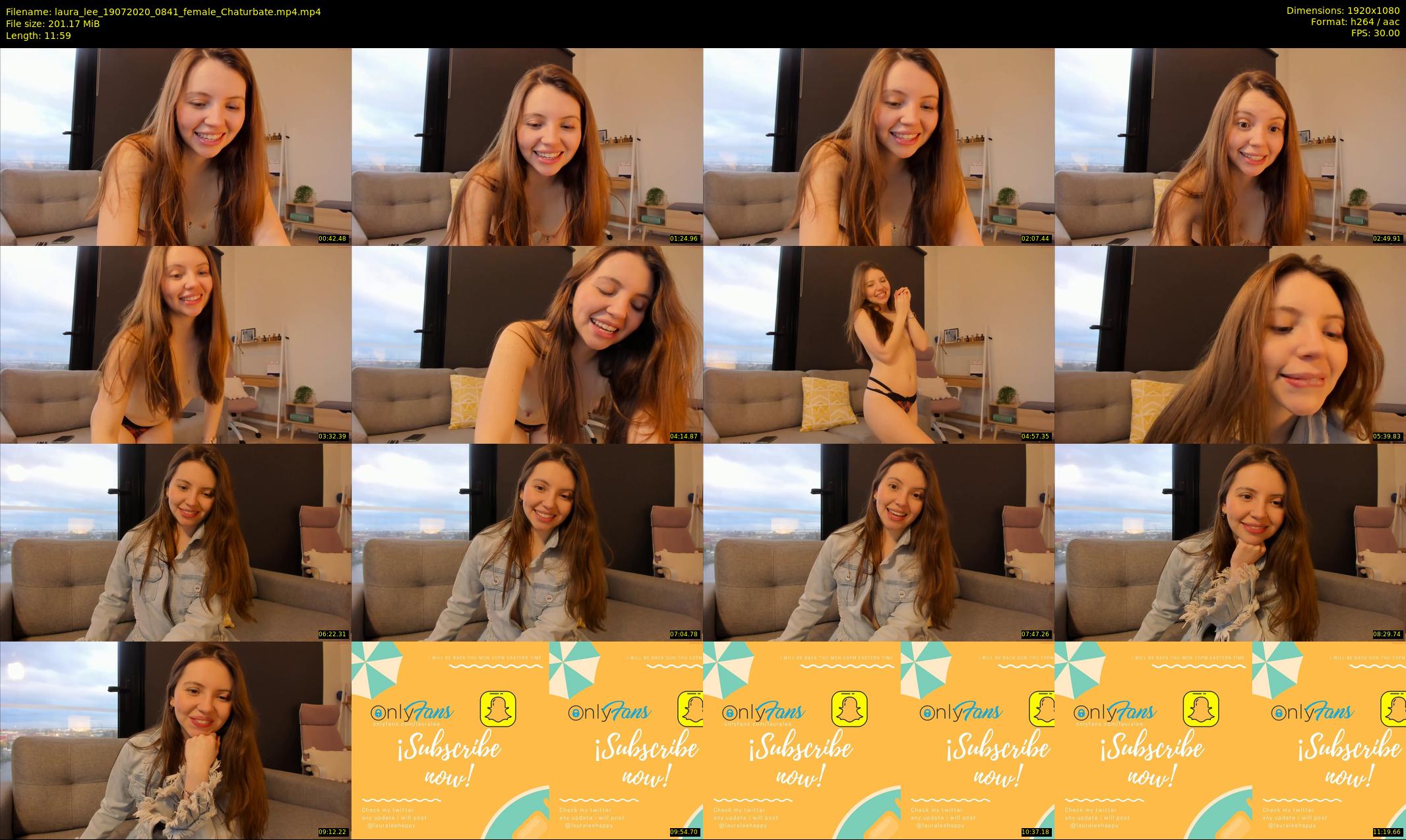laura_lee — 12 minute Chaturbate female cam show recording, 1080p, Jul 19, 2020