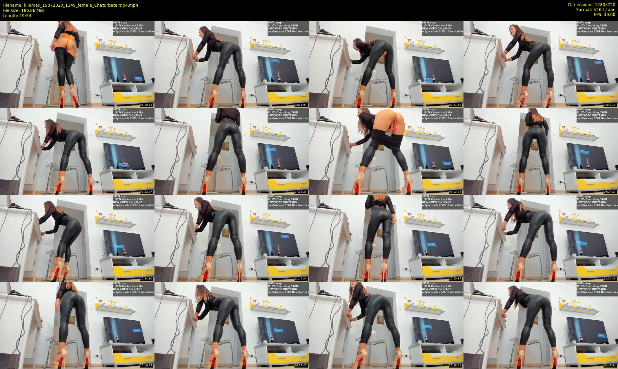 lillemax — 20 minute Chaturbate female cam show recording, 720p, Jul 19, 2020