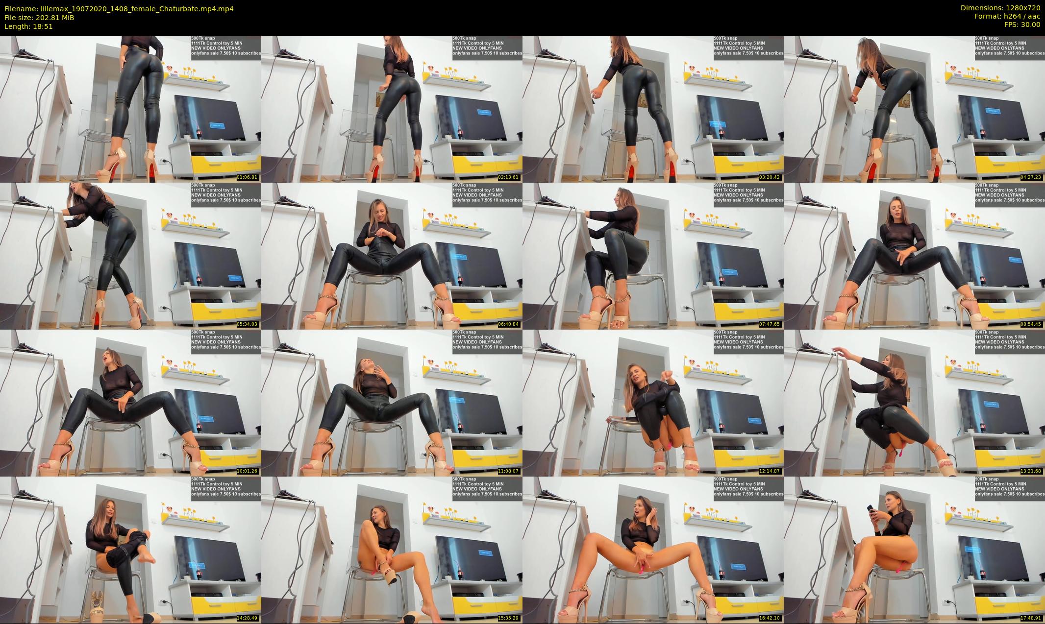 lillemax — 19 minute Chaturbate female cam show recording, 720p, Jul 19, 2020