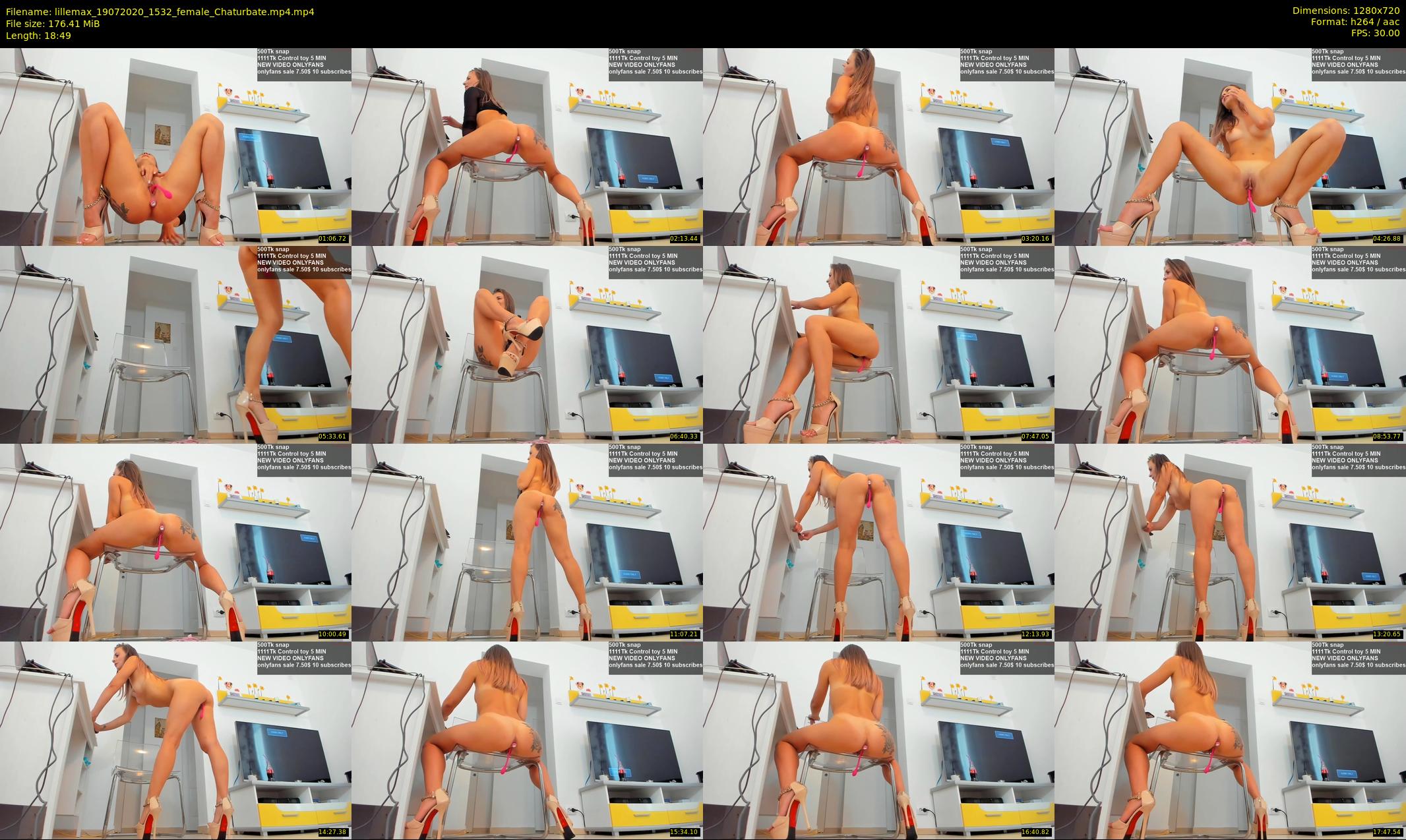 lillemax — 19 minute Chaturbate female cam show recording, 720p, Jul 19, 2020