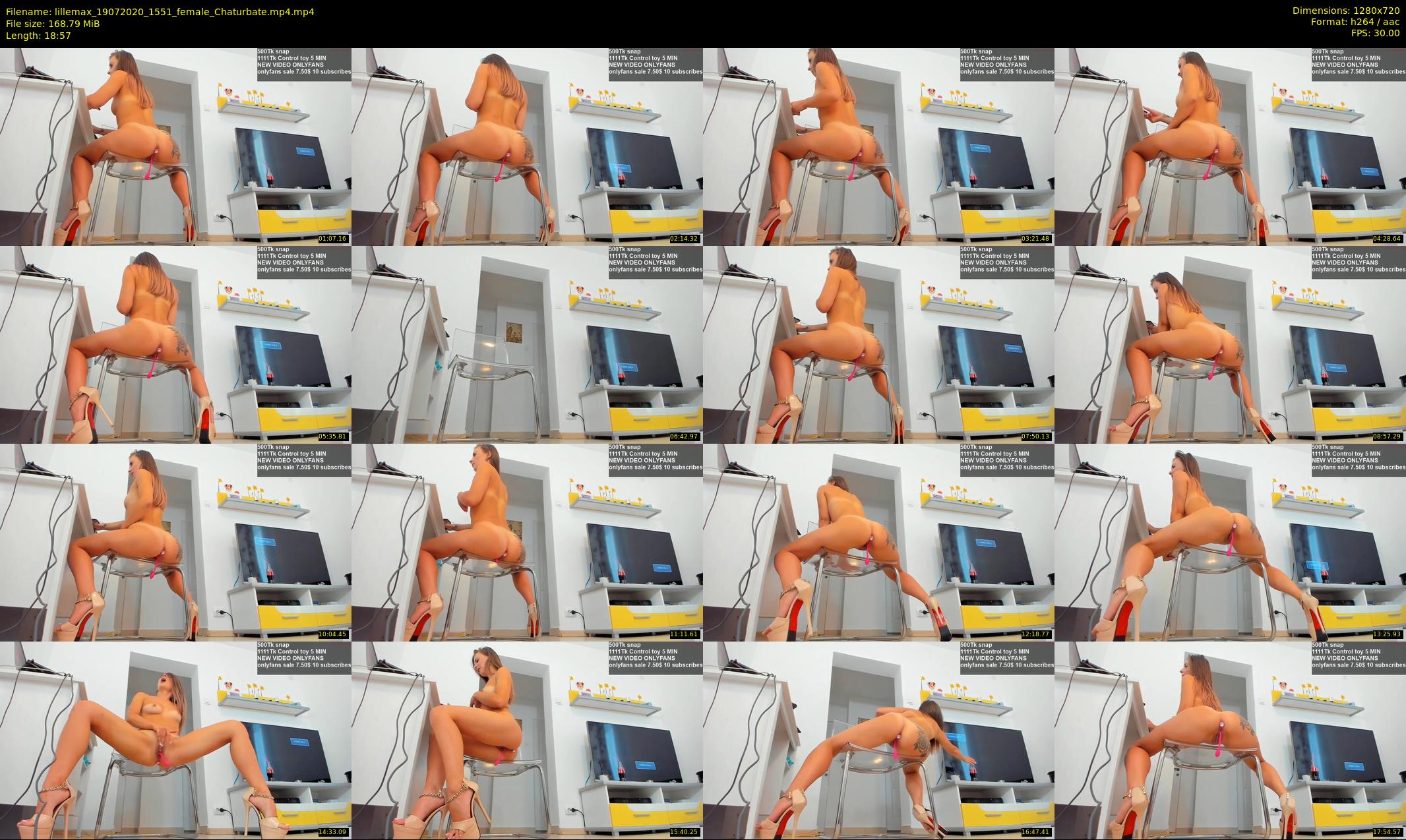 lillemax — 19 minute Chaturbate female cam show recording, 720p, Jul 19, 2020