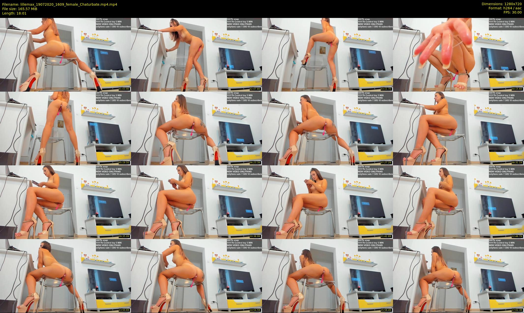 lillemax — 19 minute Chaturbate female cam show recording, 720p, Jul 19, 2020
