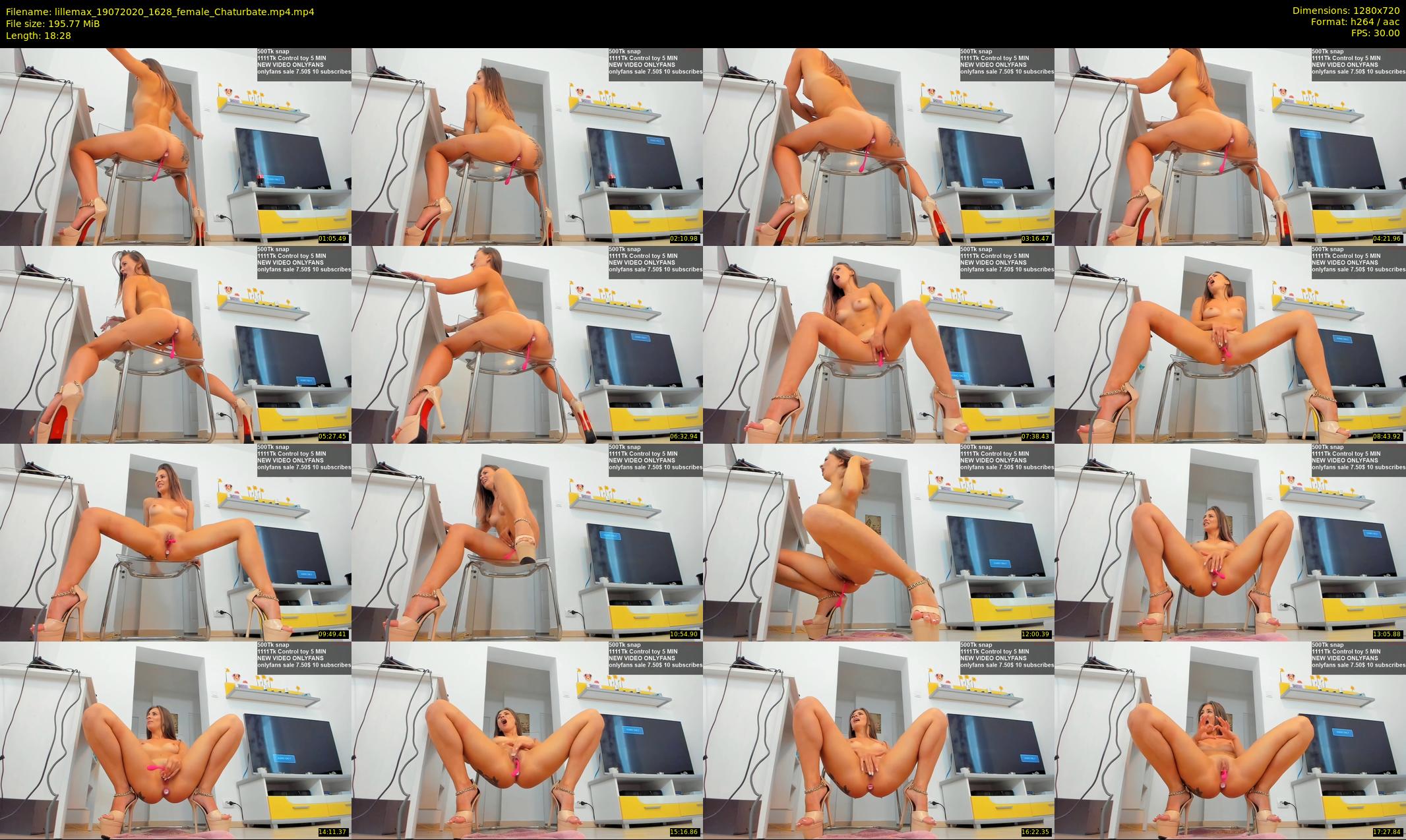 lillemax — 19 minute Chaturbate female cam show recording, 720p, Jul 19, 2020