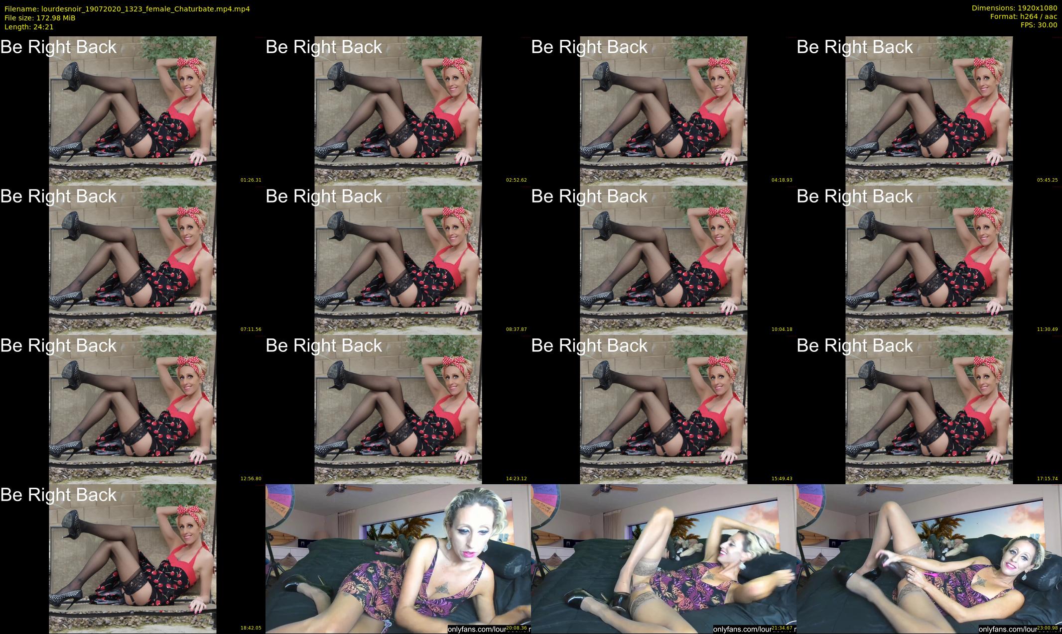 lourdesnoir — 25 minute Chaturbate female cam show recording, 1080p, Jul 19, 2020