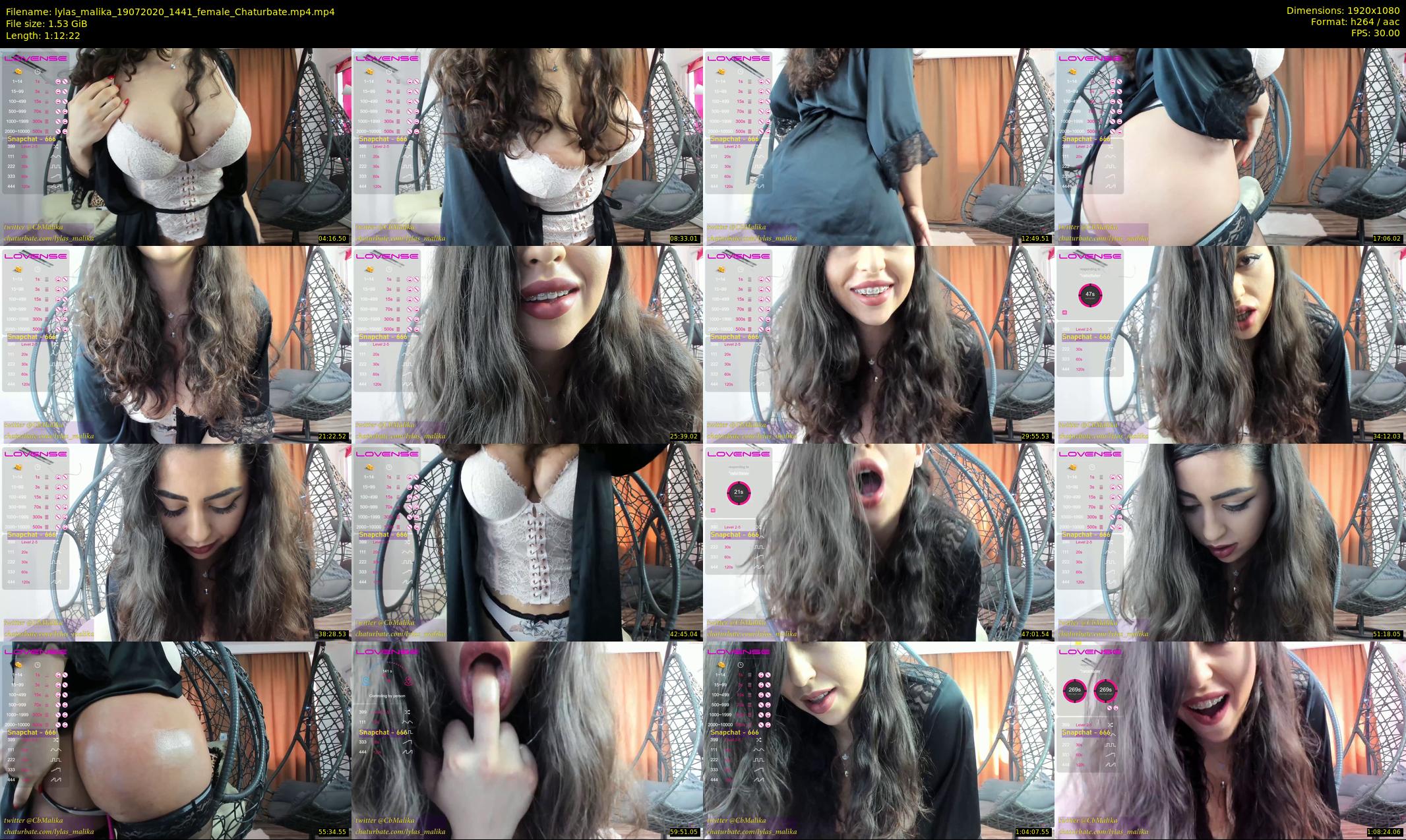 lylas_malika — 73 minute Chaturbate female cam show recording, 1080p, Jul 19, 2020