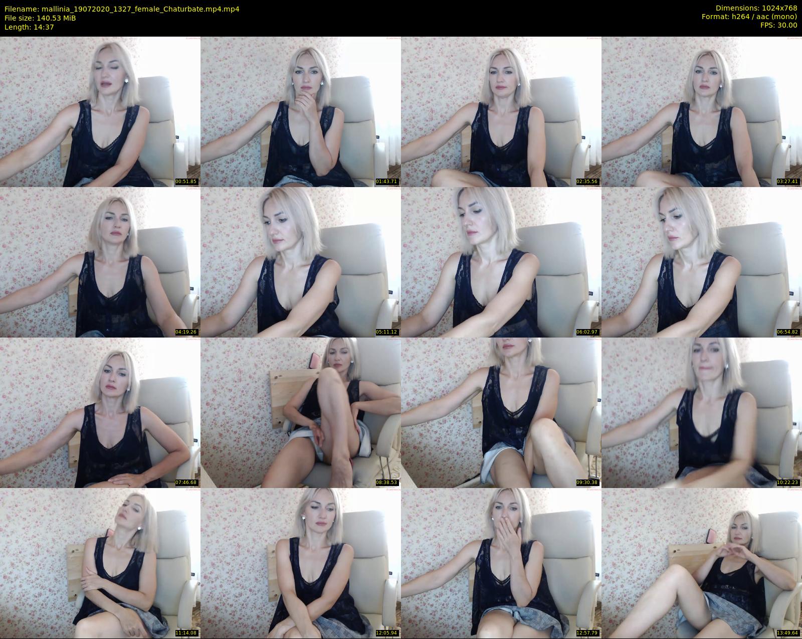 mallinia — 15 minute Chaturbate female cam show recording, 720p, Jul 19, 2020
