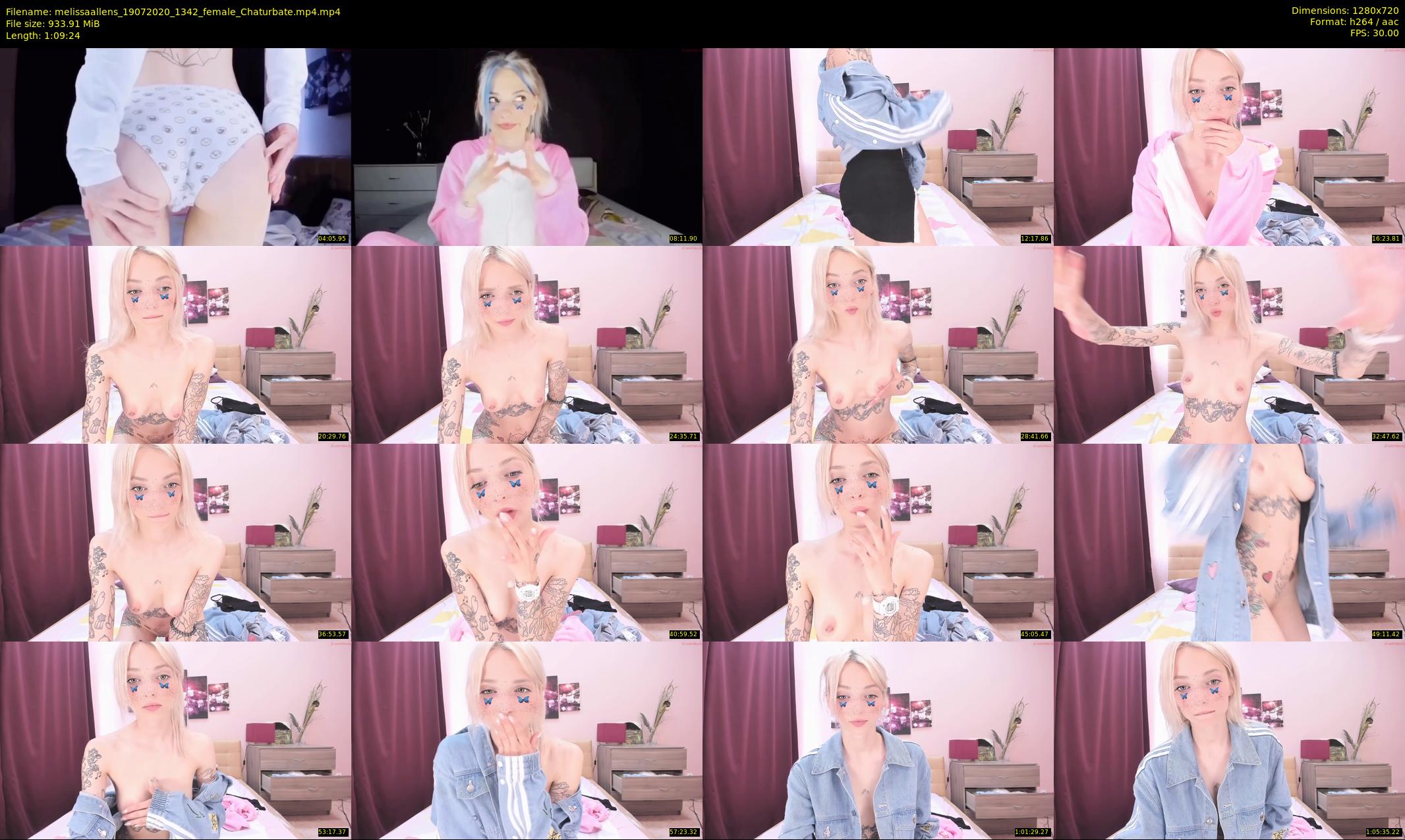 melissaallens — 70 minute Chaturbate female cam show recording, 720p, Jul 19, 2020