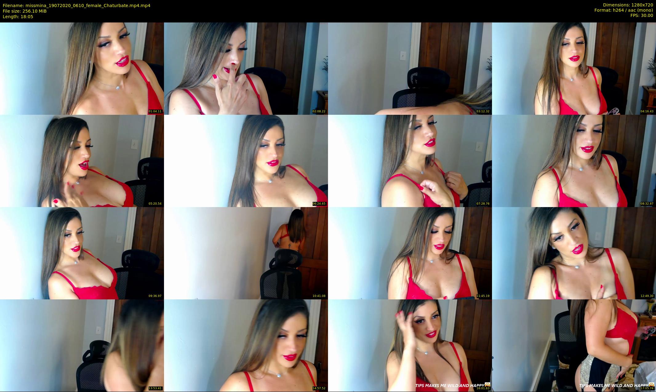 missmina — 19 minute Chaturbate female cam show recording, 720p, Jul 19, 2020