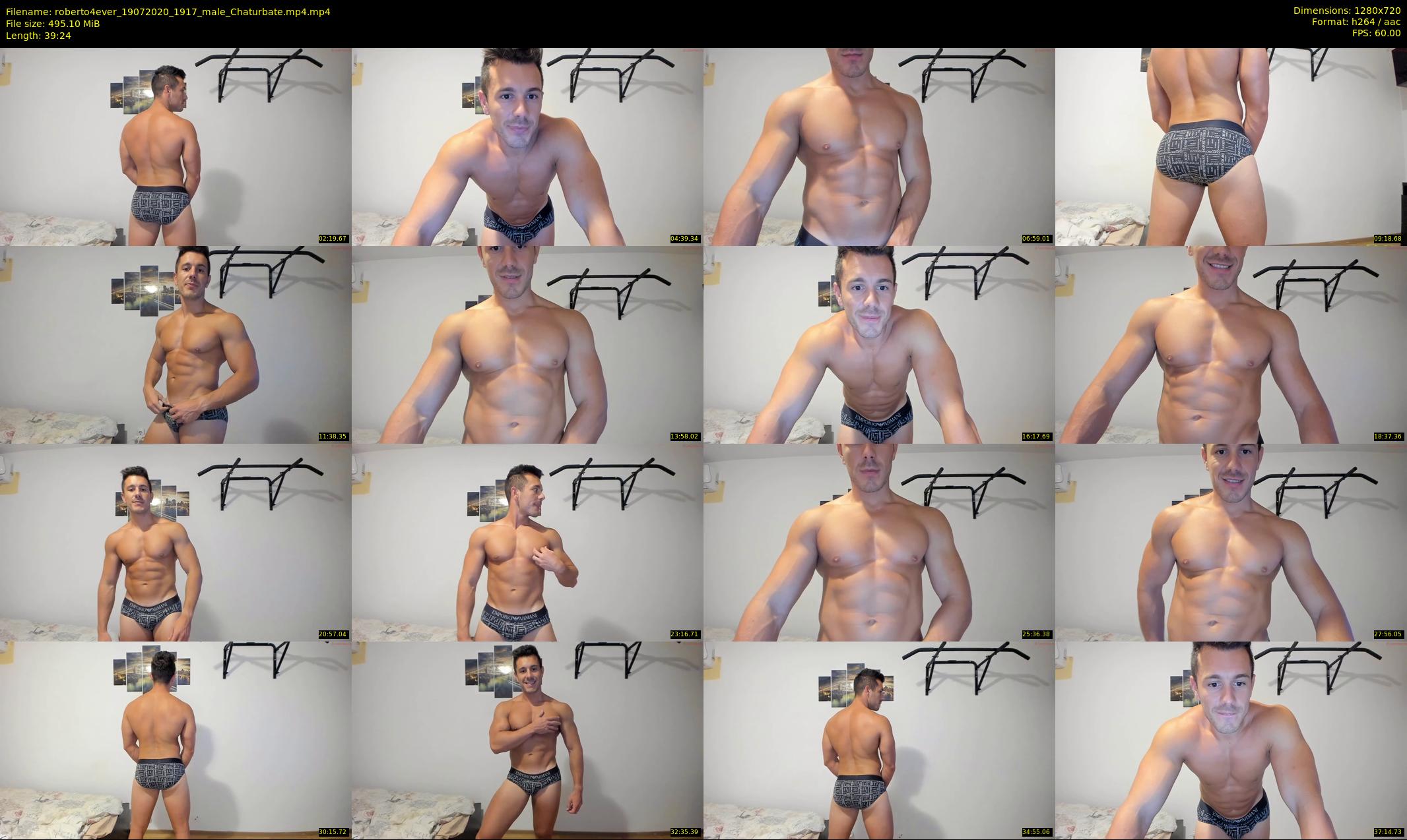 roberto4ever — 40 minute Chaturbate male cam show recording, 720p, Jul 19, 2020