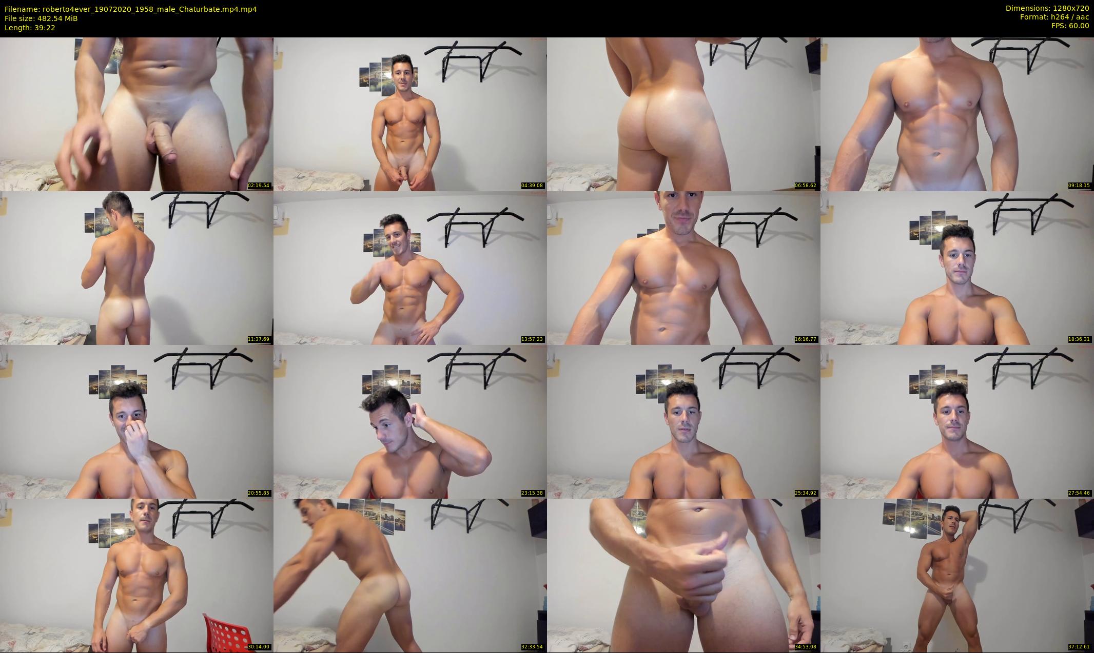 roberto4ever — 40 minute Chaturbate male cam show recording, 720p, Jul 19, 2020