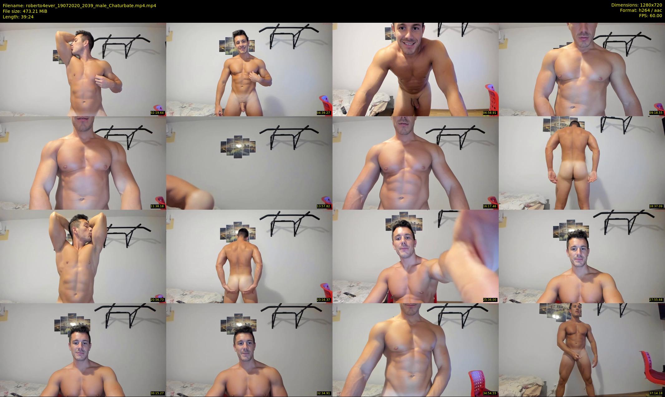 roberto4ever — 40 minute Chaturbate male cam show recording, 720p, Jul 19, 2020