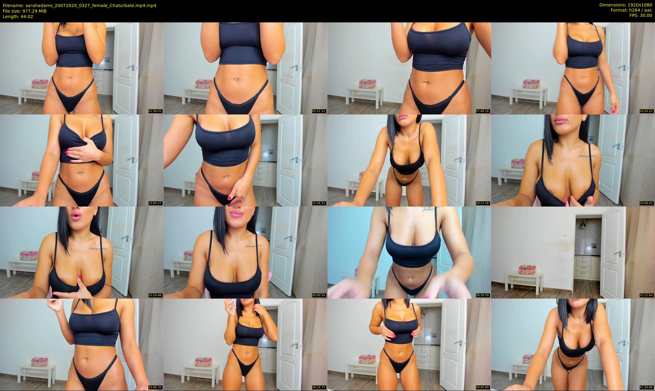 sarahadams — 45 minute Chaturbate female cam show recording, 1080p, Jul 20, 2020