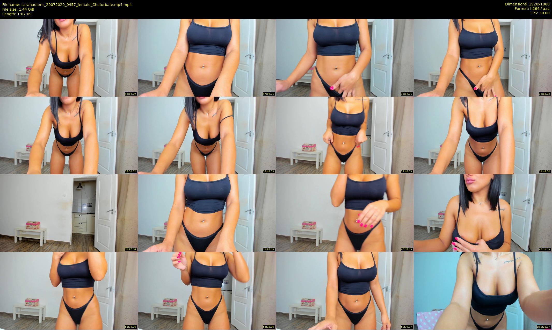 sarahadams — 68 minute Chaturbate female cam show recording, 1080p, Jul 20, 2020