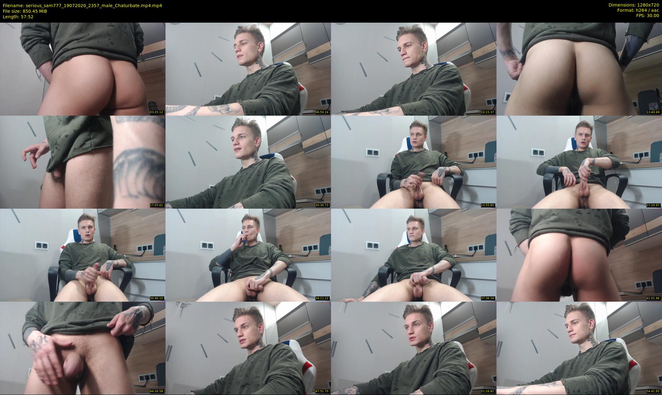 serious_sam777 — 58 minute Chaturbate male cam show recording, 720p, Jul 19, 2020