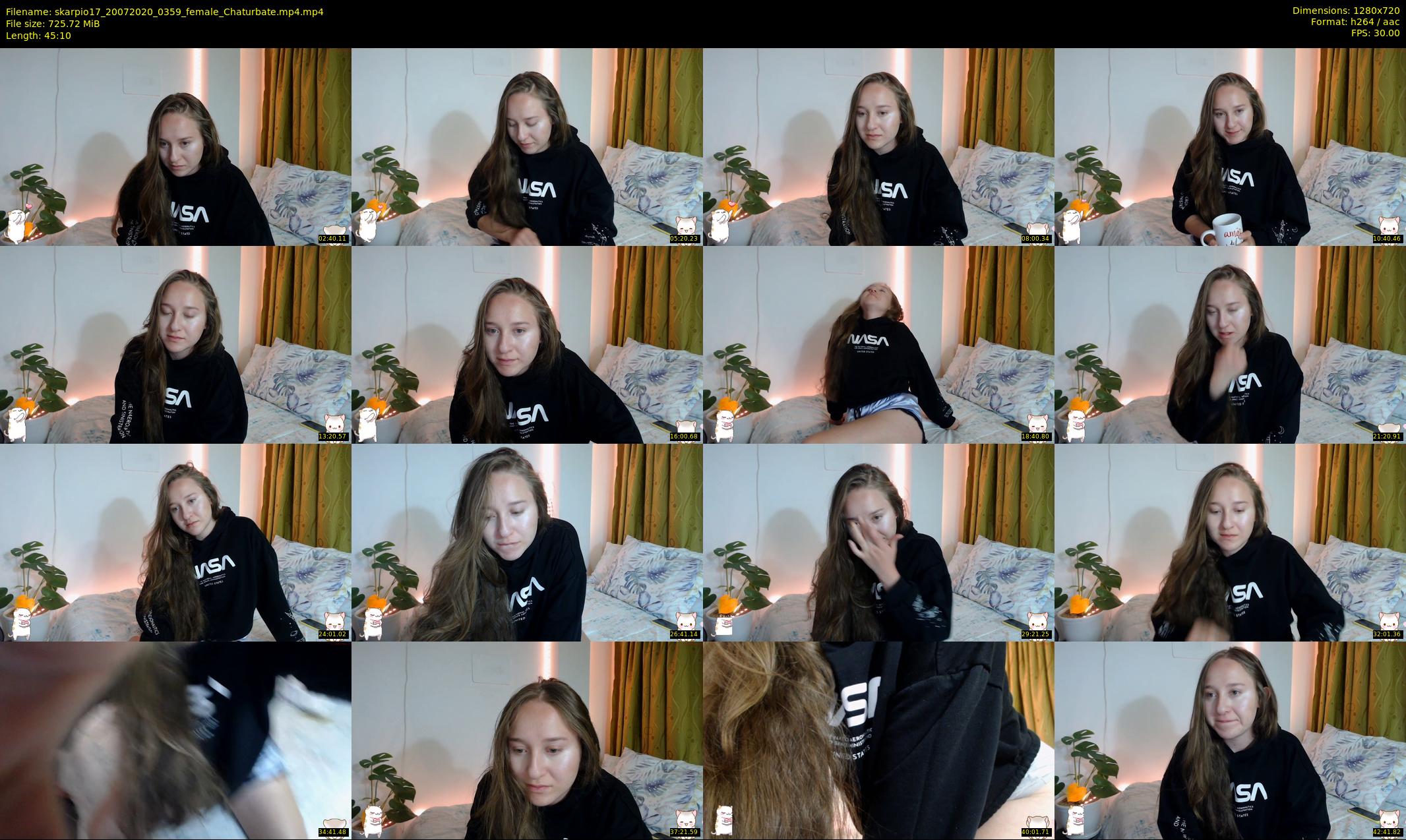 skarpio17 — 46 minute Chaturbate female cam show recording, 720p, Jul 20, 2020