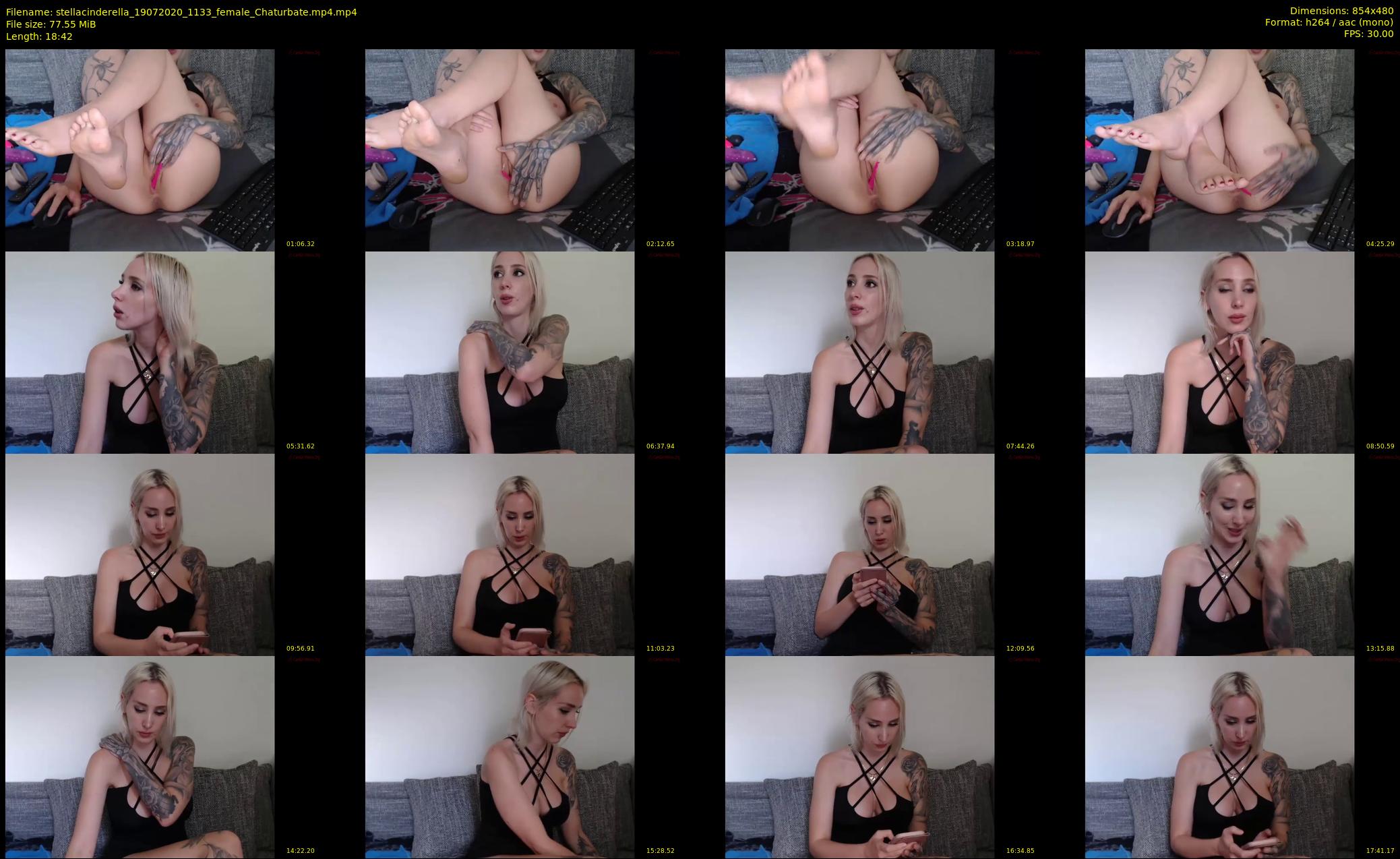 stellacinderella — 19 minute Chaturbate female cam show recording, 480p, Jul 19, 2020