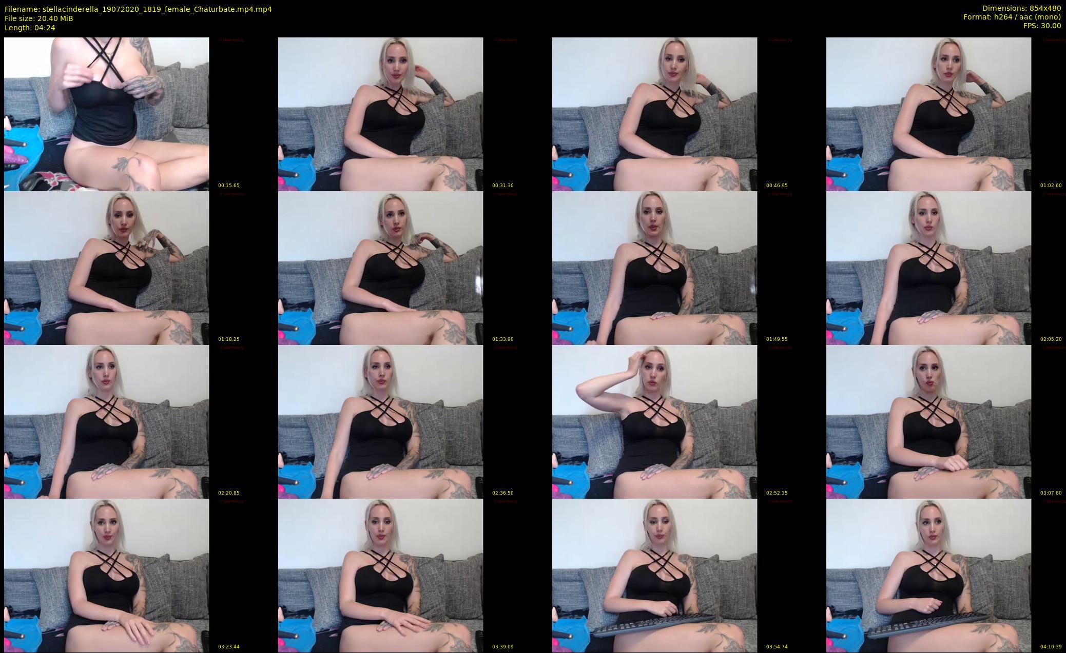 stellacinderella — 5 minute Chaturbate female cam show recording, 480p, Jul 19, 2020