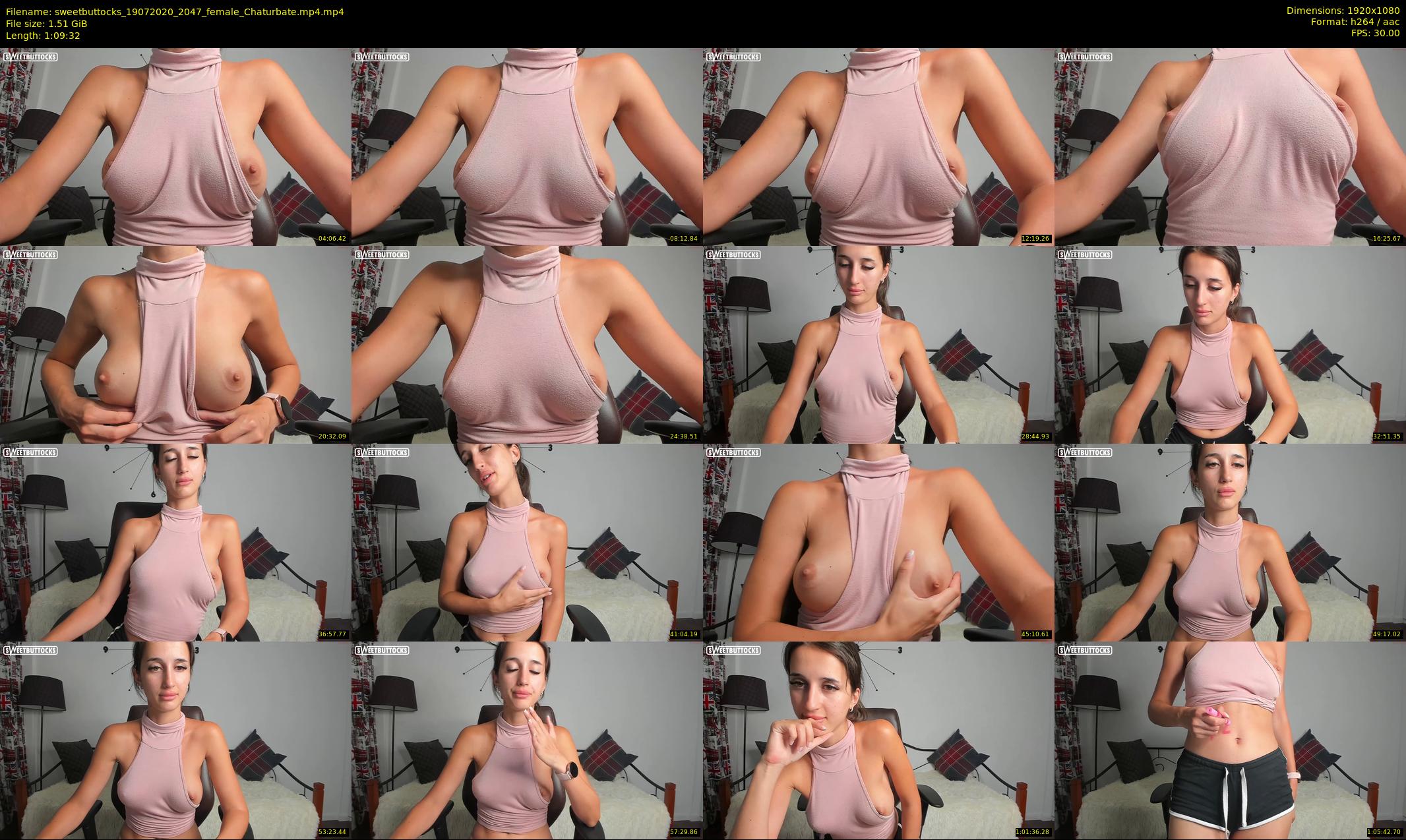 sweetbuttocks — 70 minute Chaturbate female cam show recording, 1080p, Jul 19, 2020
