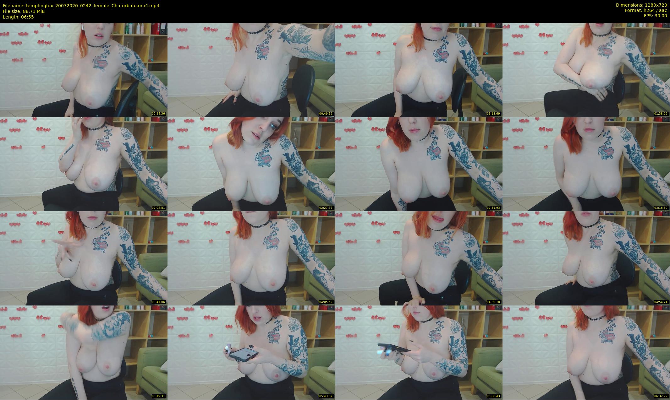 temptingfox — 7 minute Chaturbate female cam show recording, 720p, Jul 20, 2020