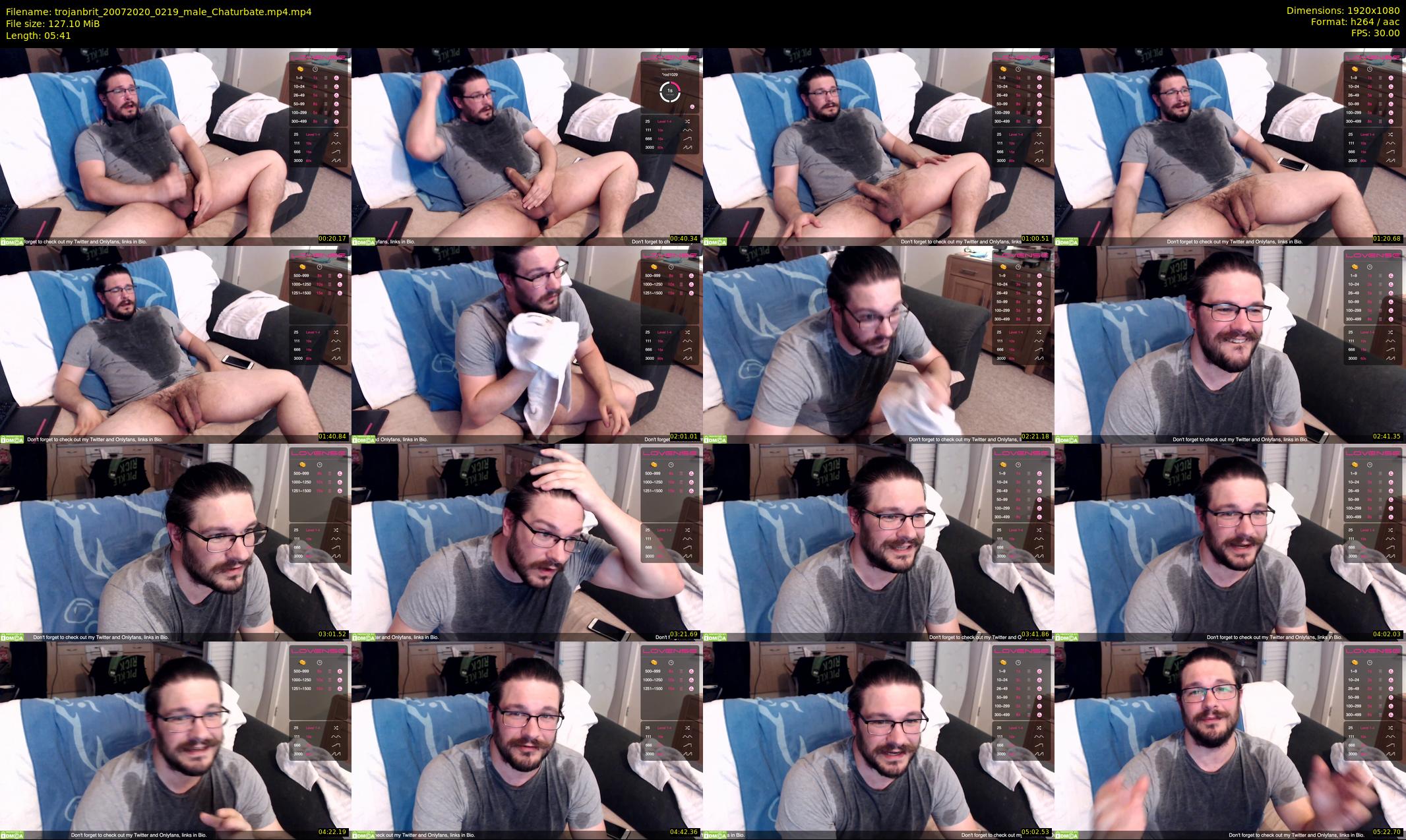 trojanbrit — 6 minute Chaturbate male cam show recording, 1080p, Jul 20, 2020