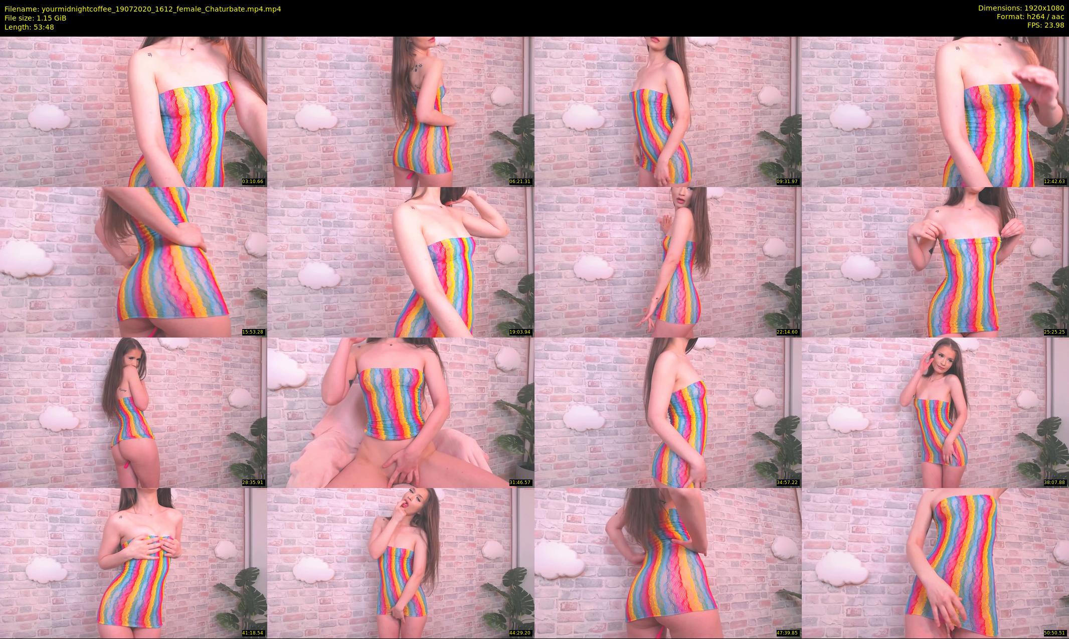 yourmidnightcoffee — 54 minute Chaturbate female cam show recording, 1080p, Jul 19, 2020