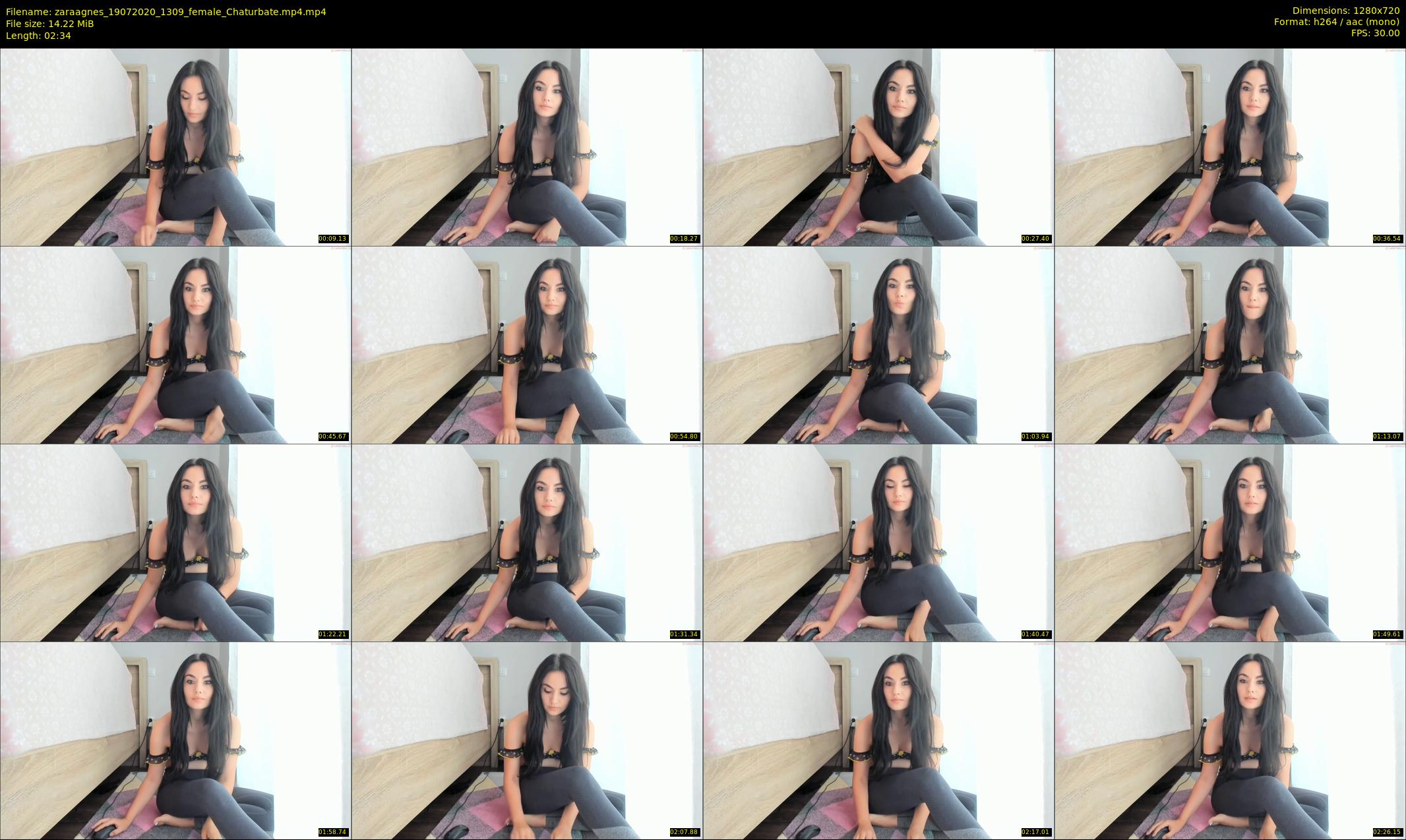 zaraagnes — 3 minute Chaturbate female cam show recording, 720p, Jul 19, 2020