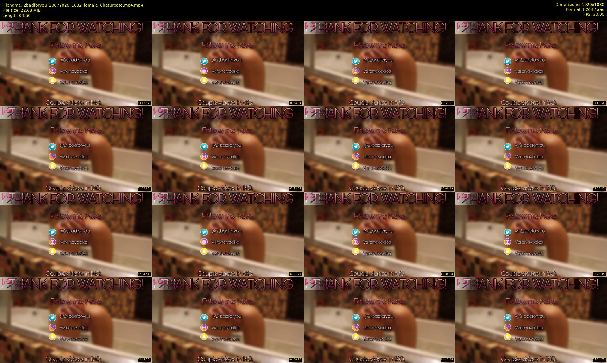 2badforyou — 5 minute Chaturbate couple cam show recording, 1080p, Jul 20, 2020