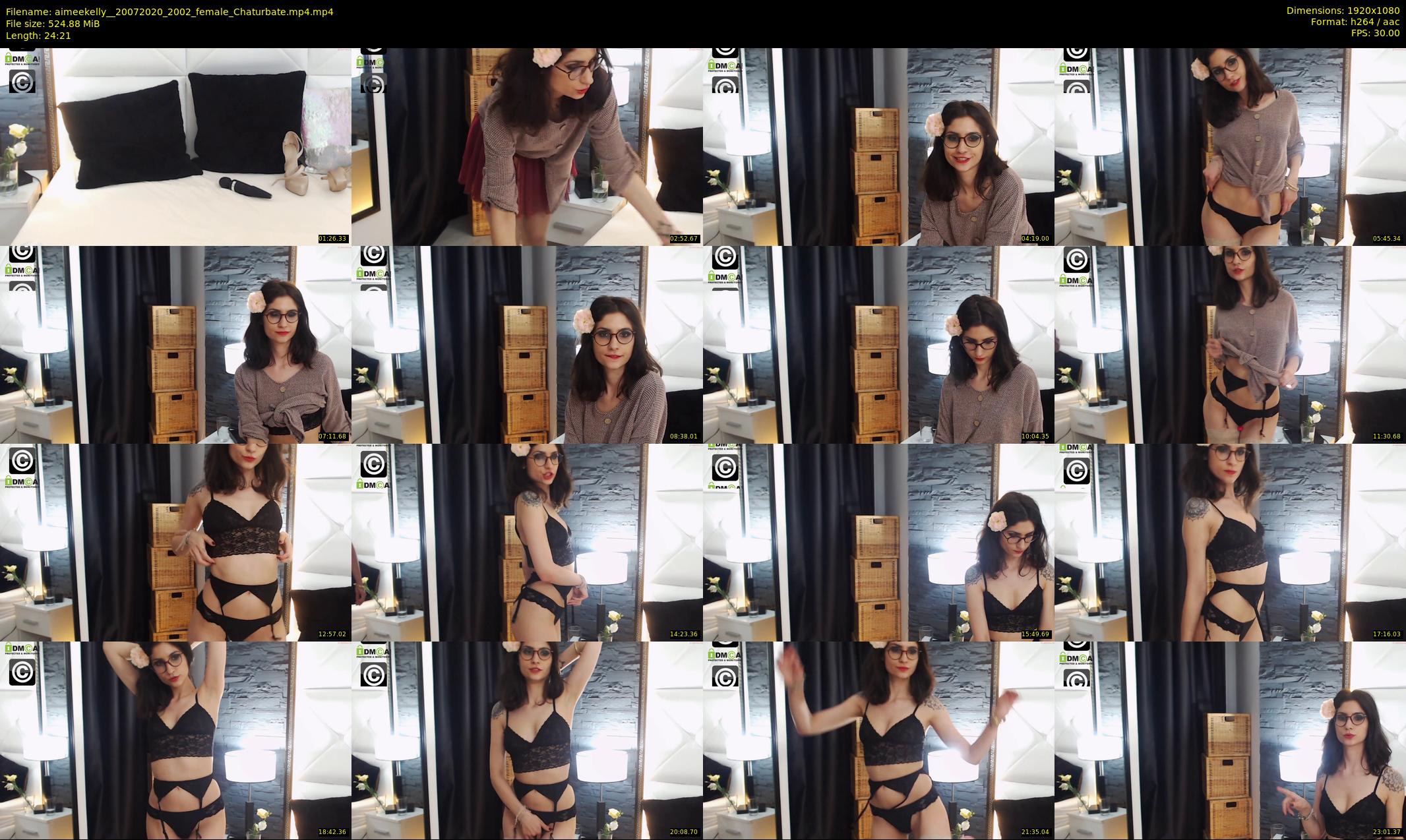 aimeekelly_ — 25 minute Chaturbate female cam show recording, 1080p, Jul 20, 2020